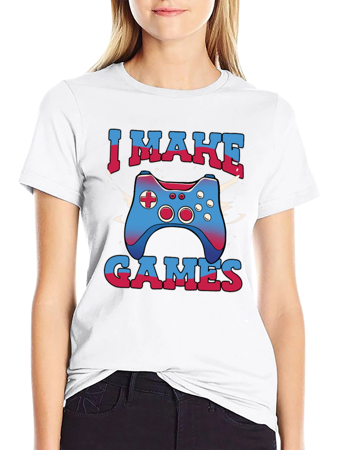 I Make Games Graphic Tee - Gamer T-Shirt