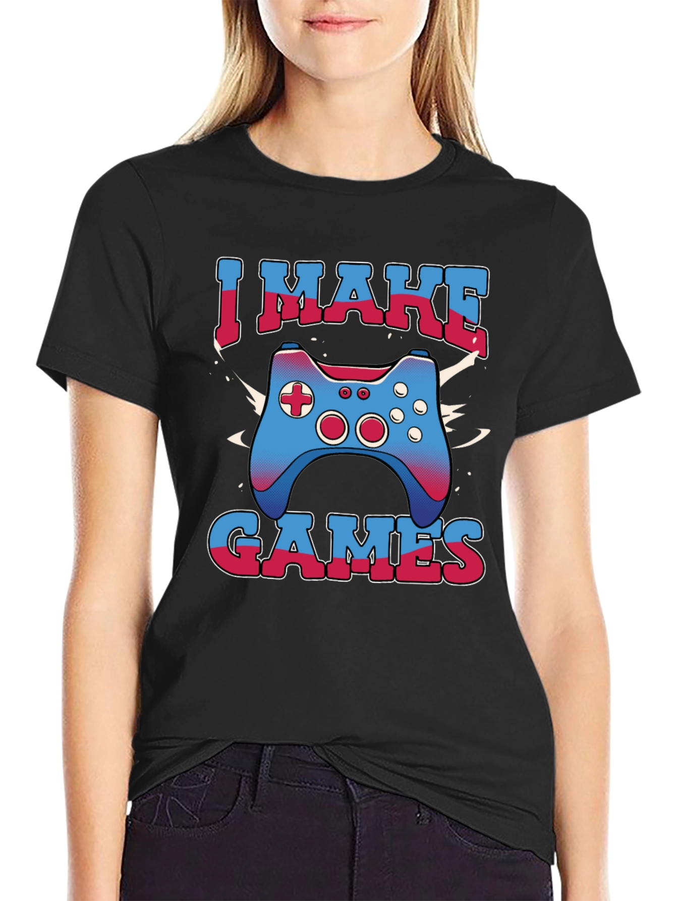 I Make Games Graphic Tee - Gamer T-Shirt