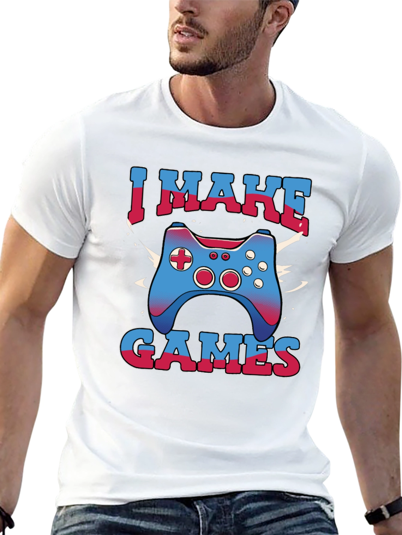 I Make Games Graphic Tee - Gamer T-Shirt