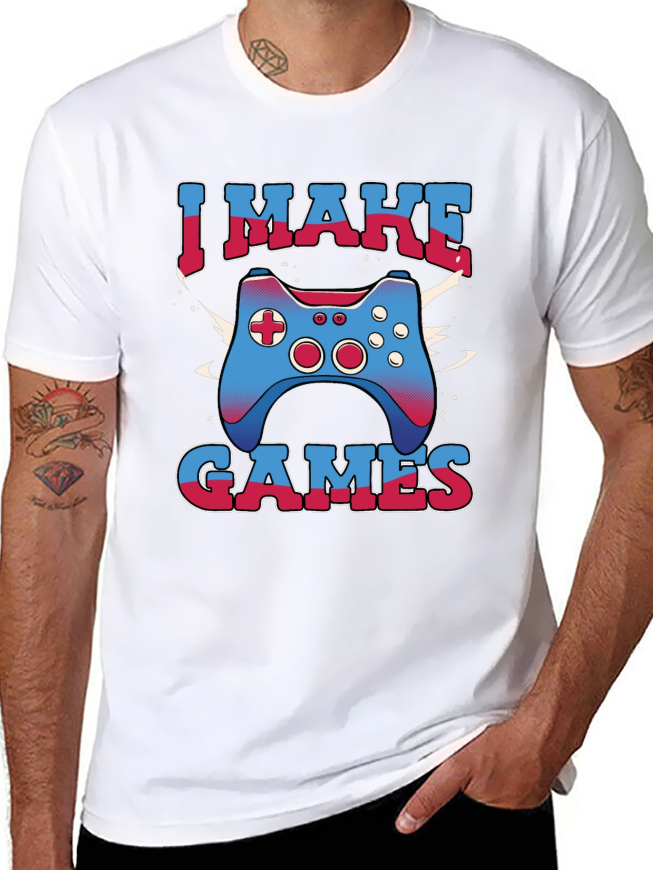 I Make Games Graphic Tee - Gamer T-Shirt