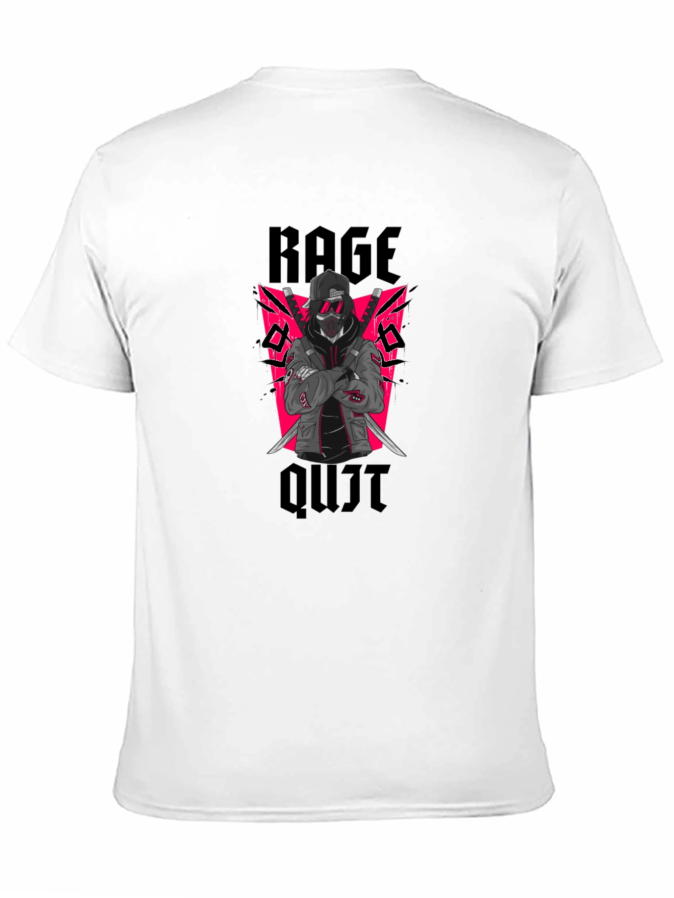 Rage Quit Graphic Tee - Ninja Gamer Style