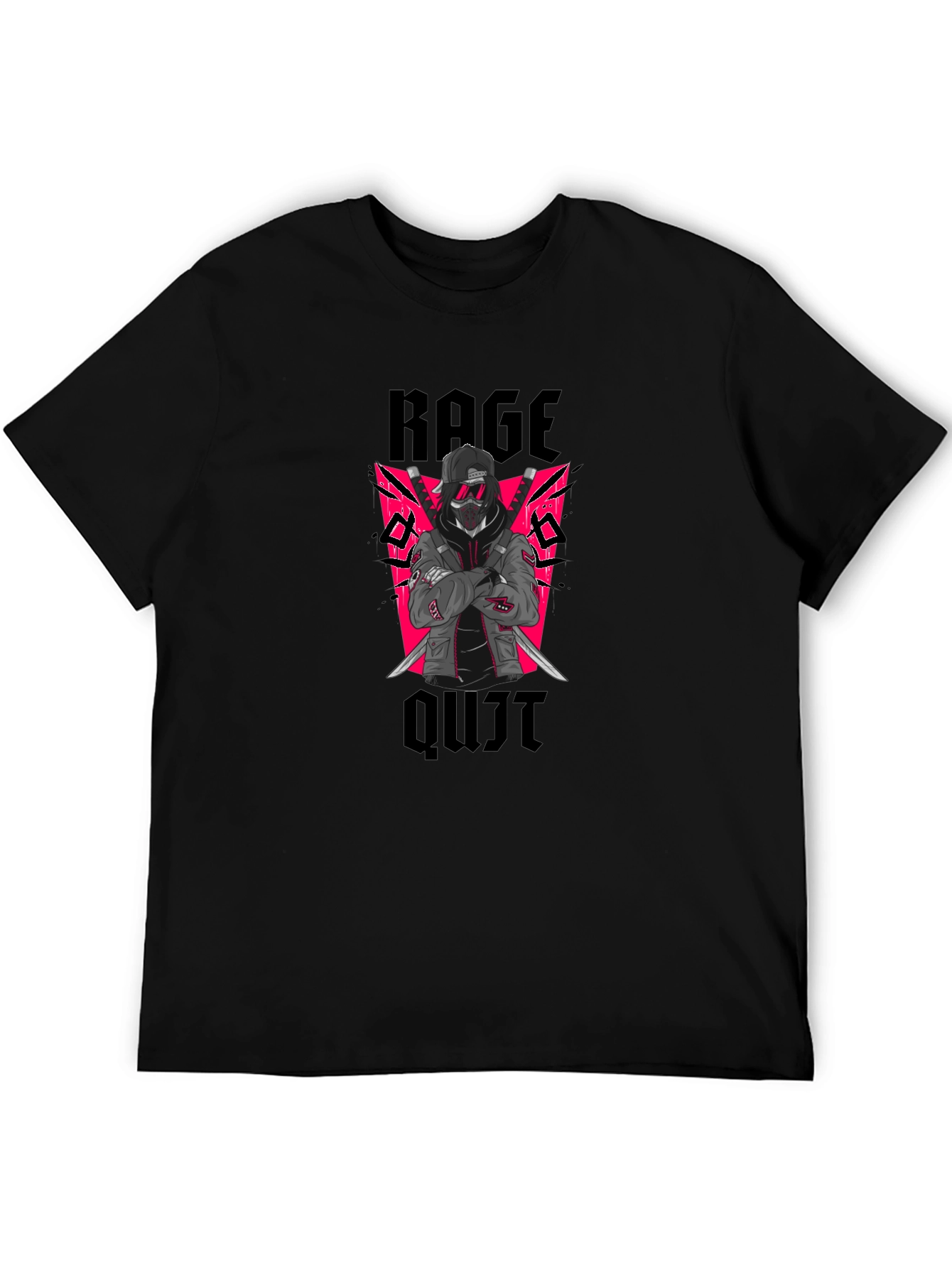 Rage Quit Graphic Tee - Ninja Gamer Style