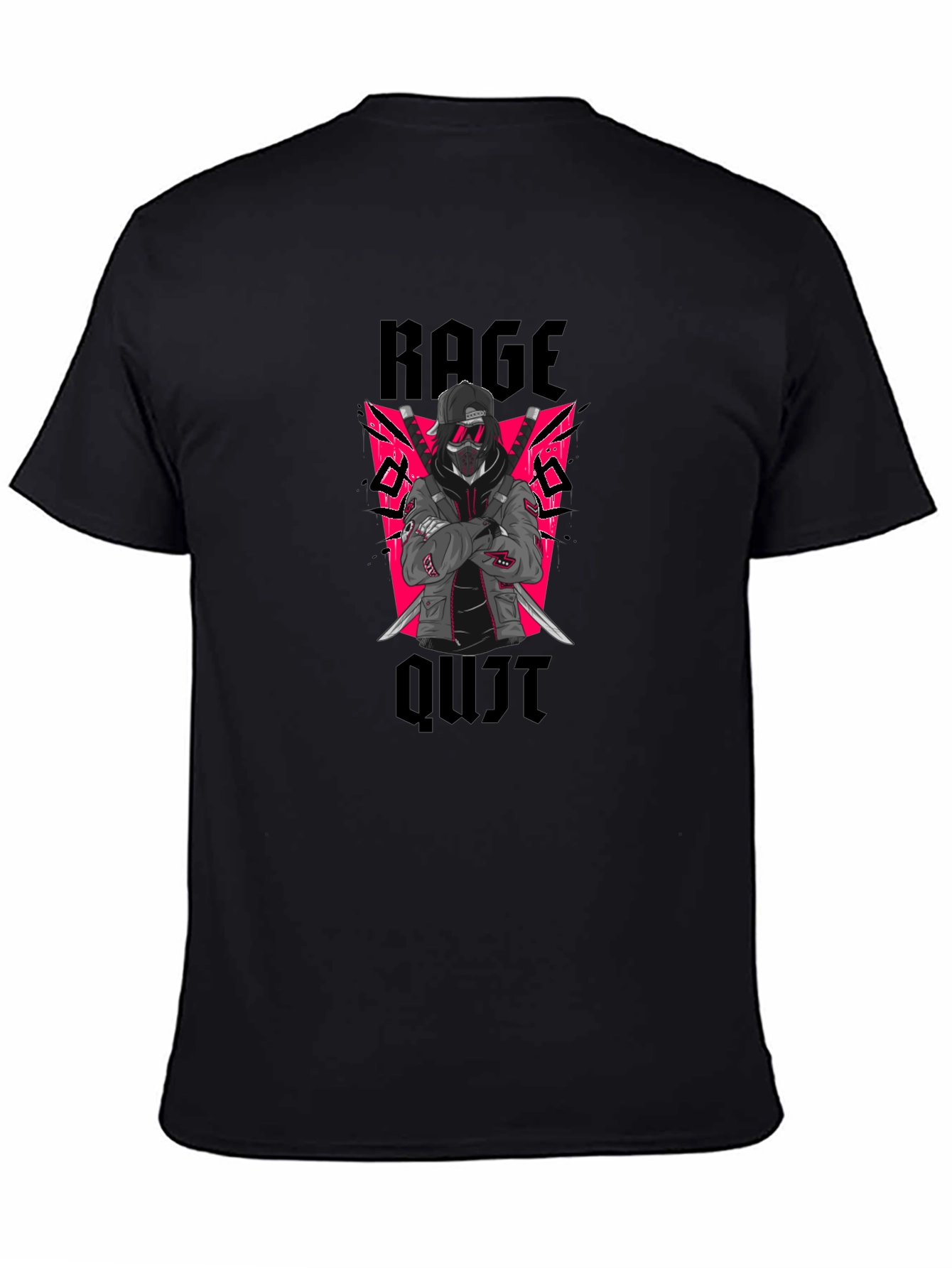 Rage Quit Graphic Tee - Ninja Gamer Style