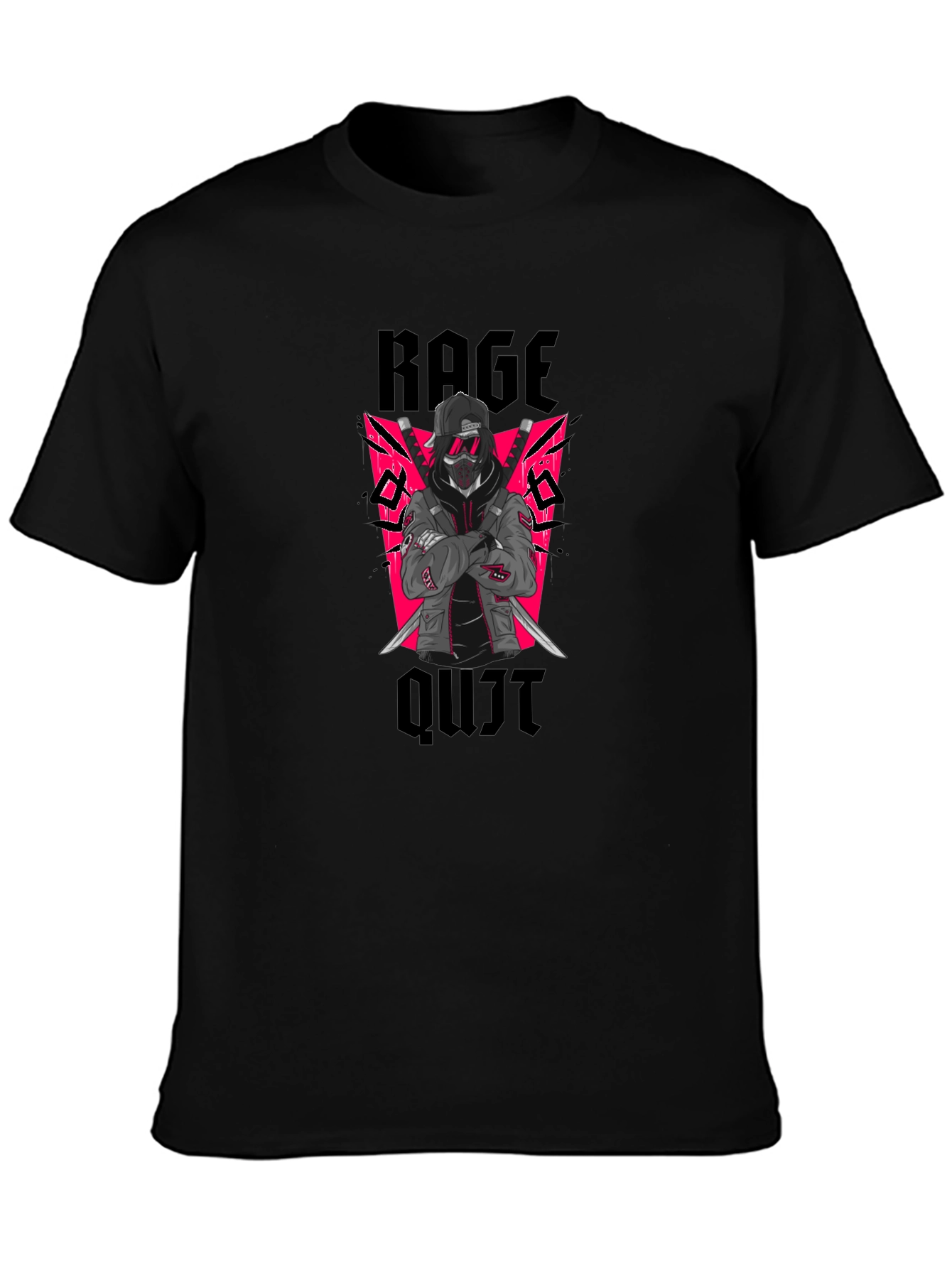 Rage Quit Graphic Tee - Ninja Gamer Style