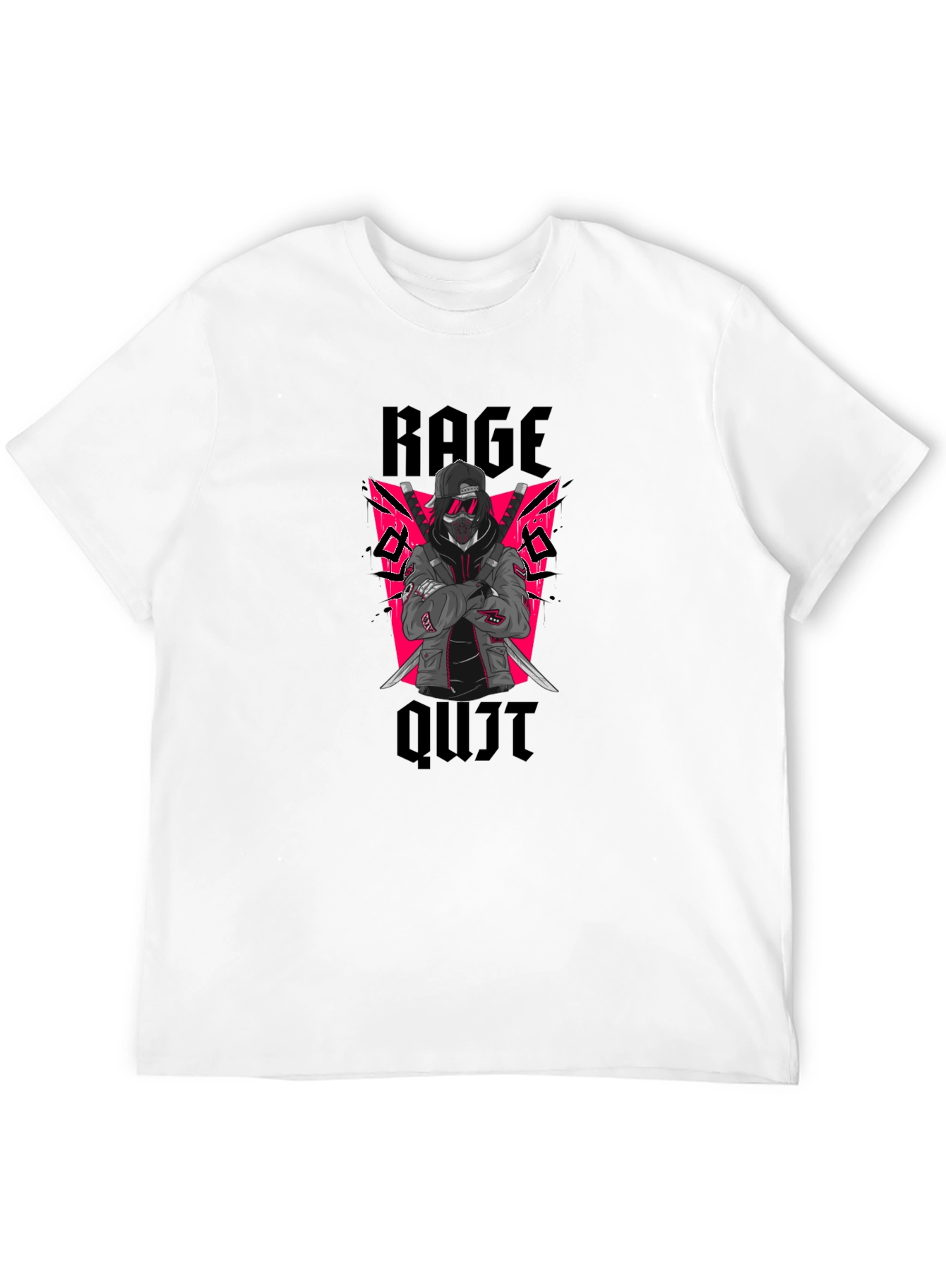 Rage Quit Graphic Tee - Ninja Gamer Style
