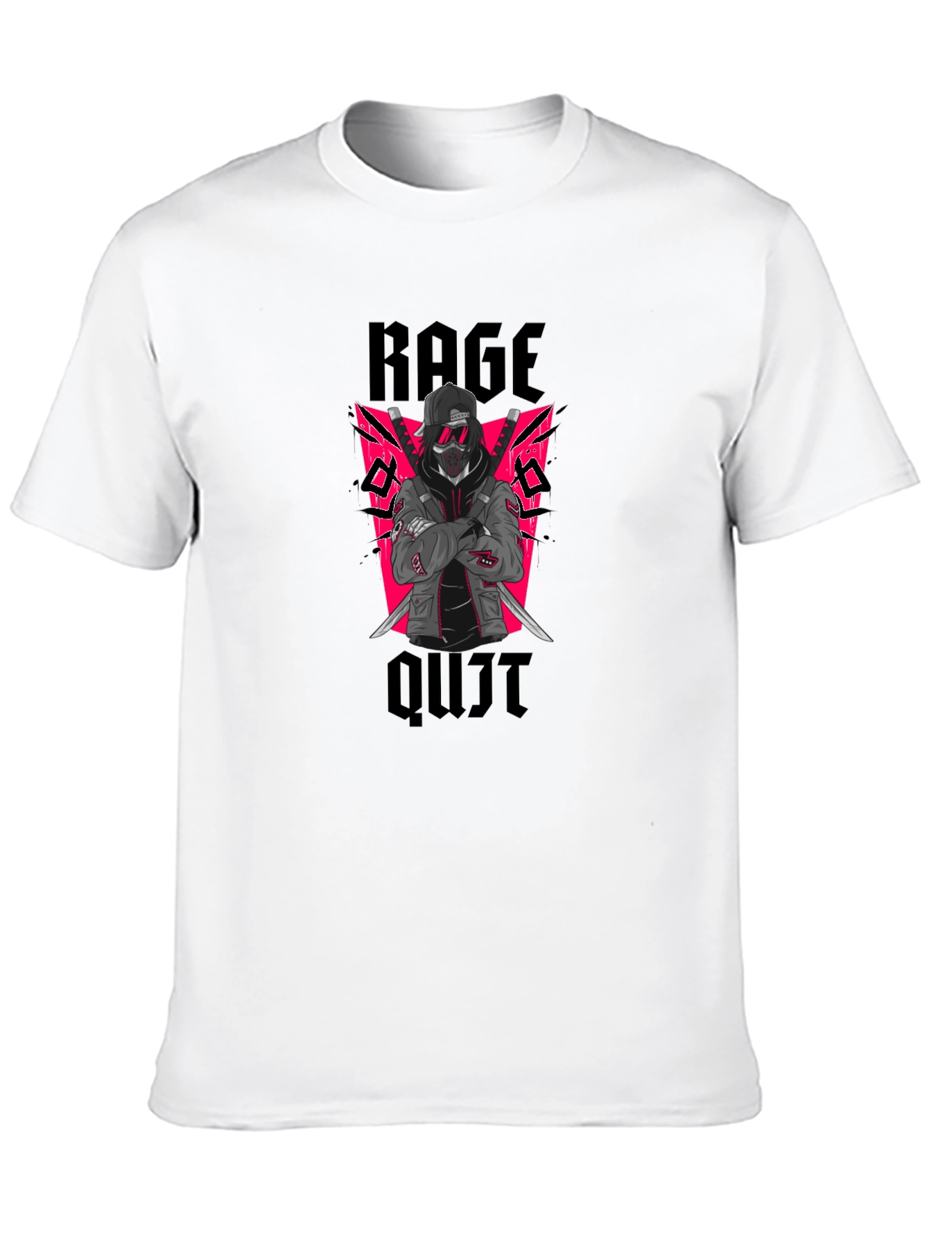 Rage Quit Graphic Tee - Ninja Gamer Style