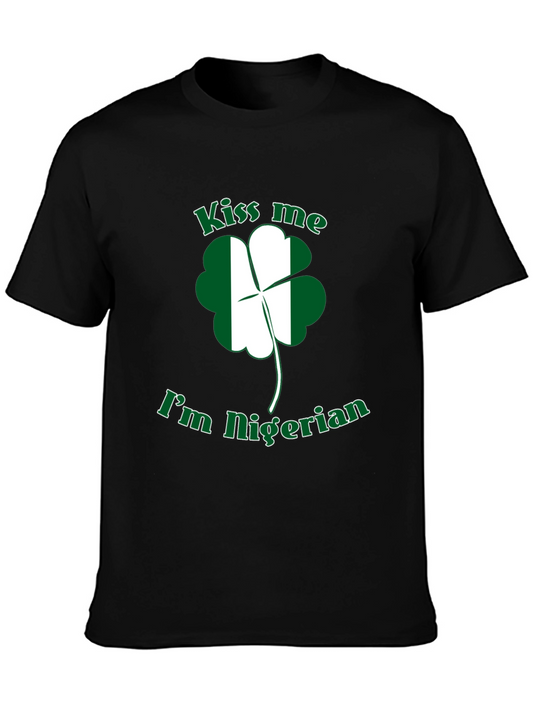 Kiss Me Im Nigerian St Patricks Day T-Shirt
