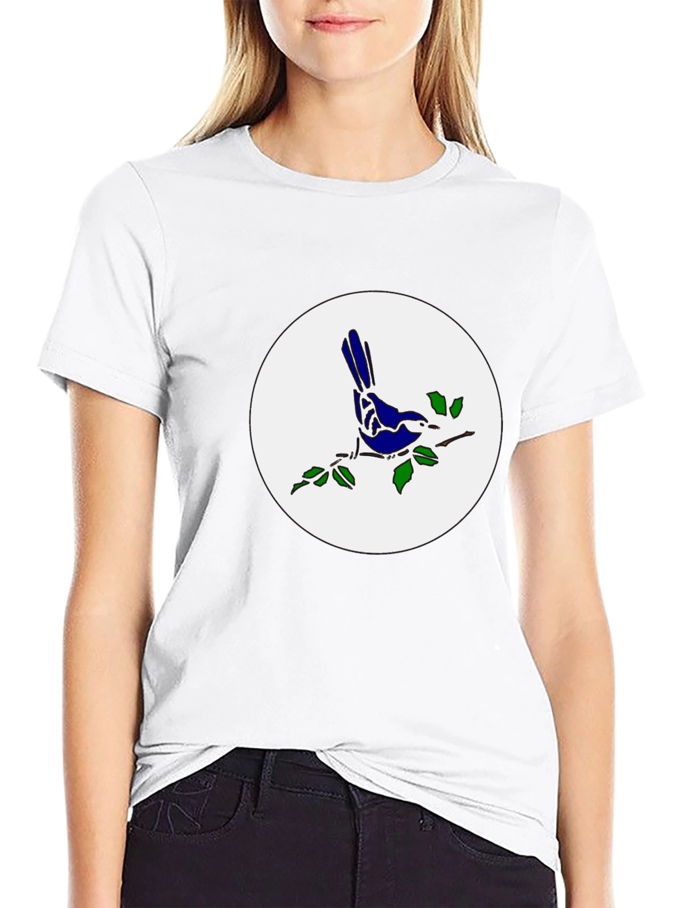 Bird on Branch T-Shirt - Stylish Graphic Tee