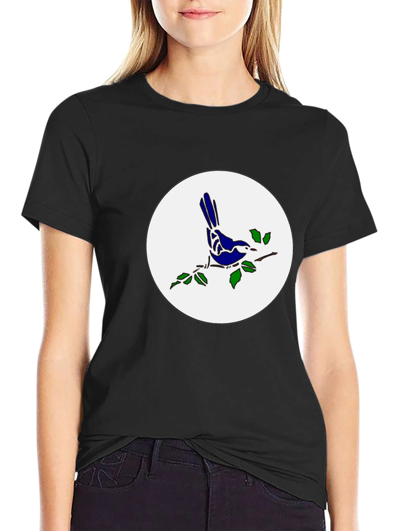 Bird on Branch T-Shirt - Stylish Graphic Tee