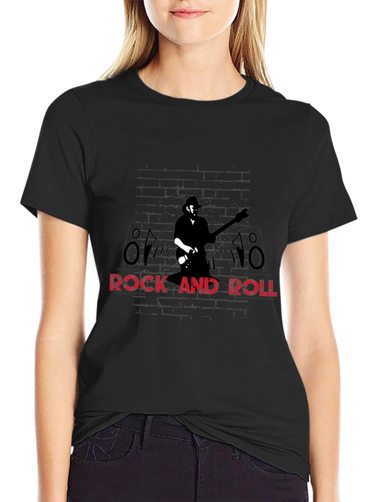 Rock and Roll Guitarist Graphic Tee