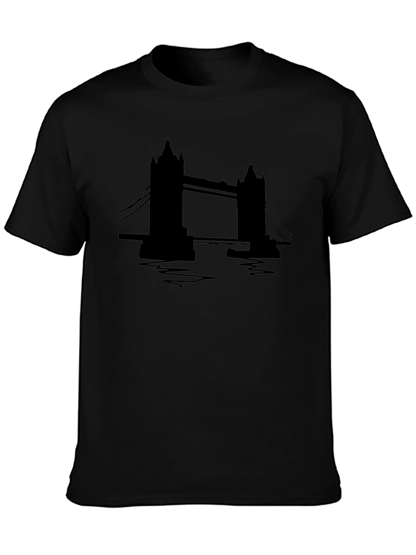 London Bridge Graphic Tee - Black Cotton