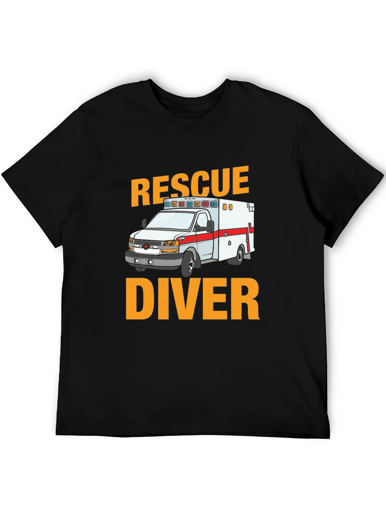 Rescue Diver Ambulance Graphic T-Shirt