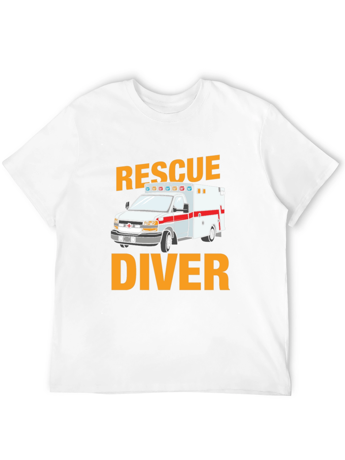 Rescue Diver Ambulance Graphic T-Shirt