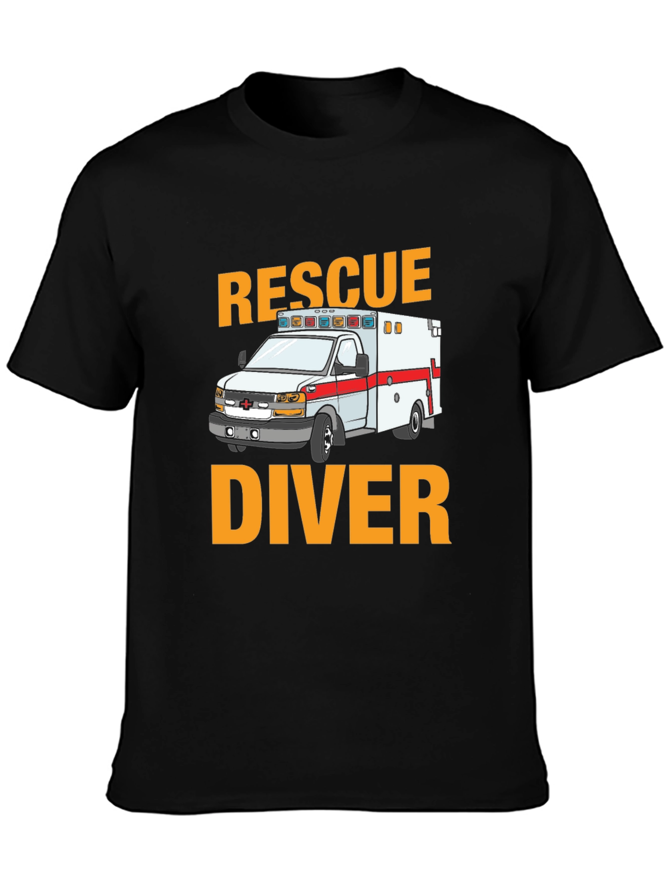 Rescue Diver Ambulance Graphic T-Shirt
