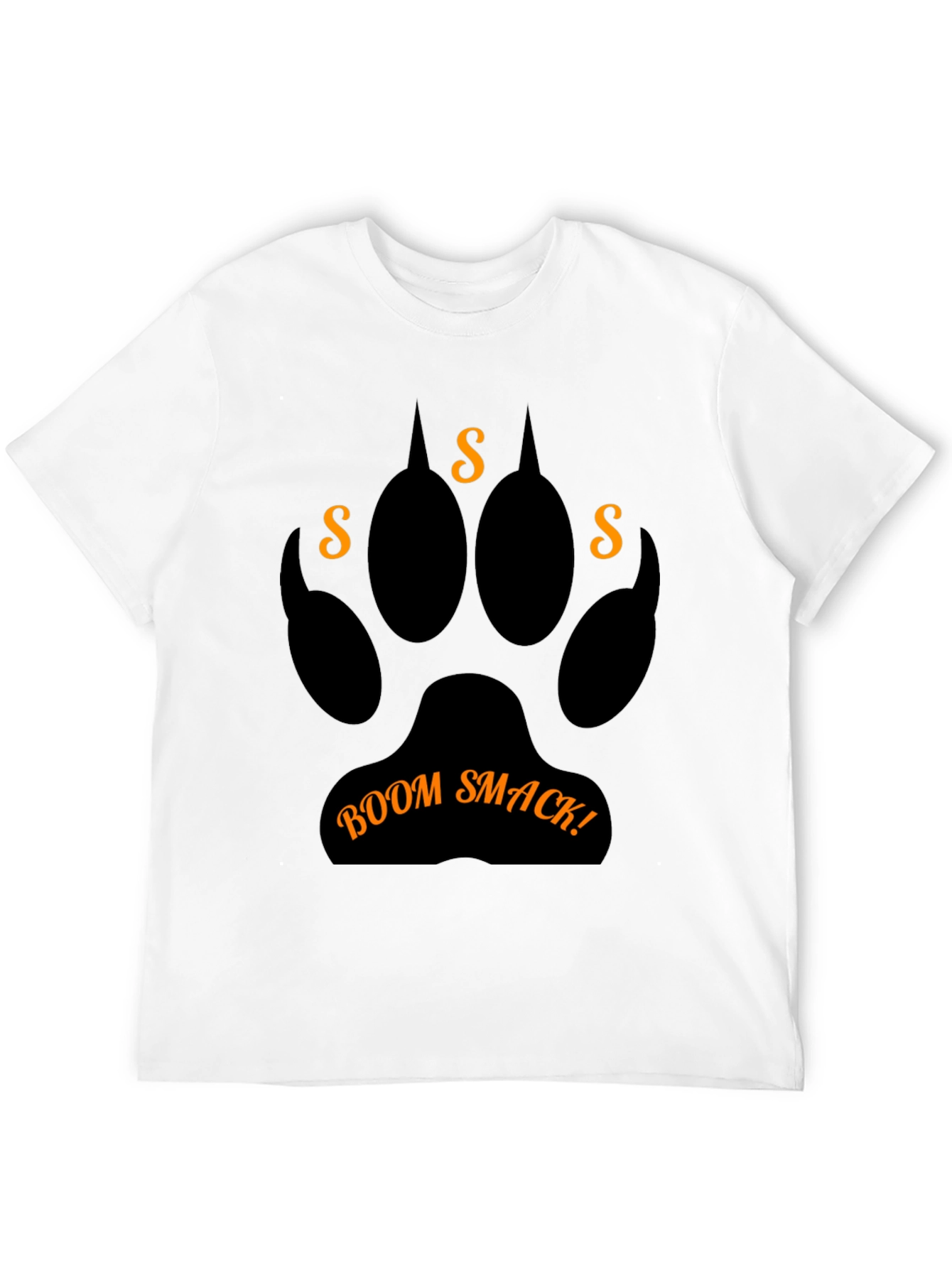 Boom Smack! Graphic Print Black T-Shirt