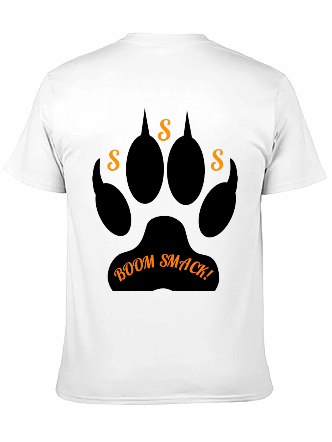 Boom Smack! Graphic Print Black T-Shirt