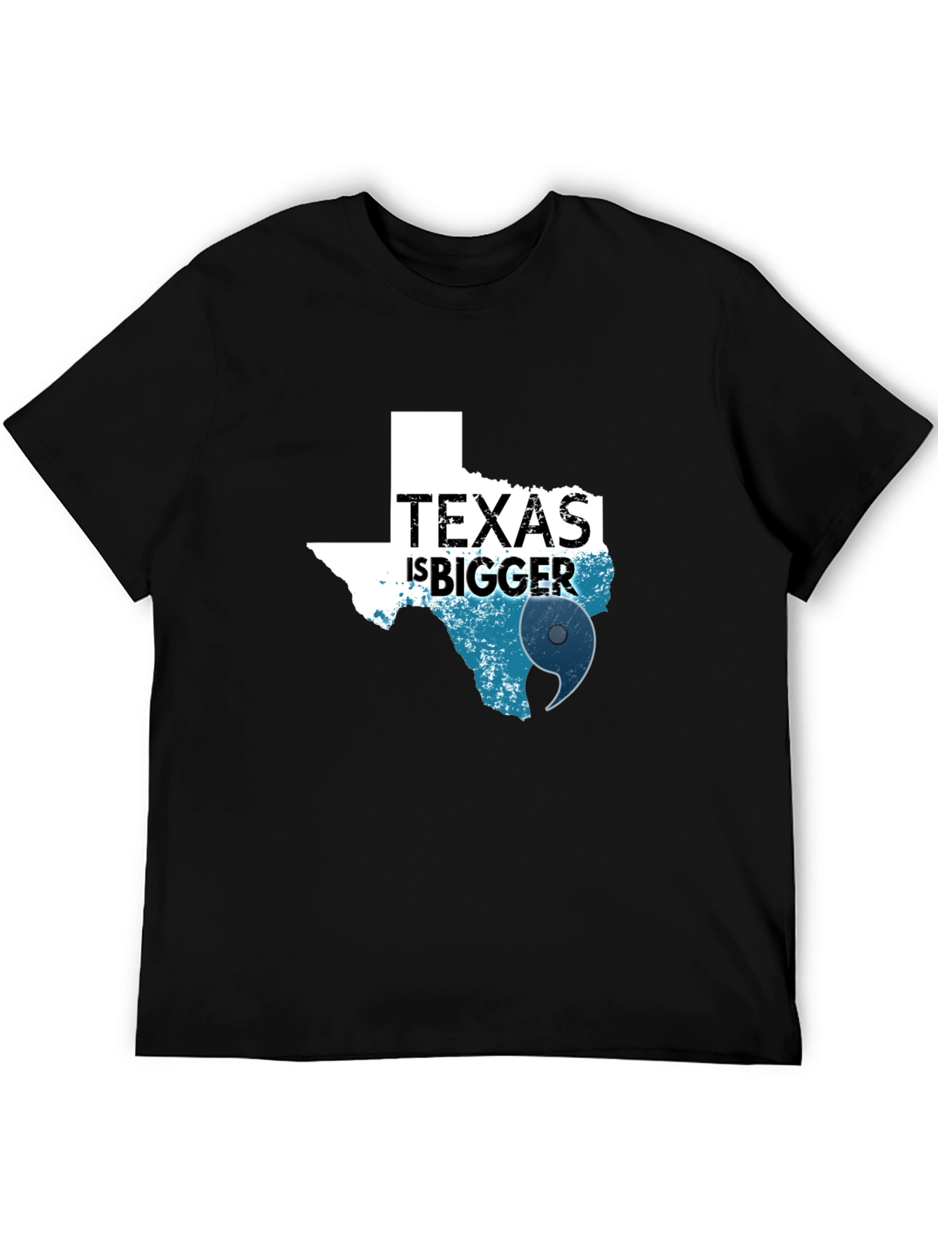 Texas is Bigger Hurricane Graphic T-Shirt