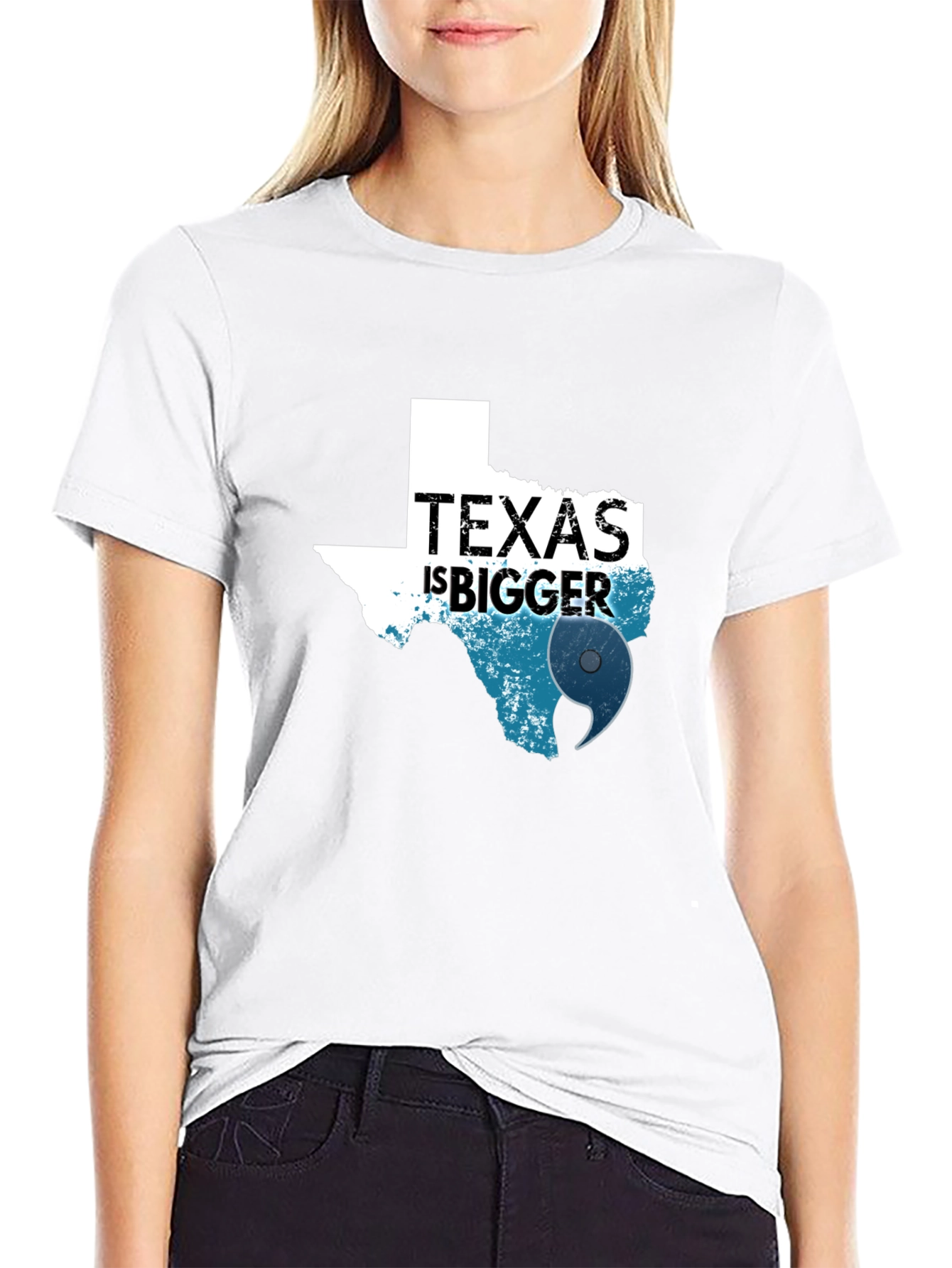 Texas is Bigger Hurricane Graphic T-Shirt