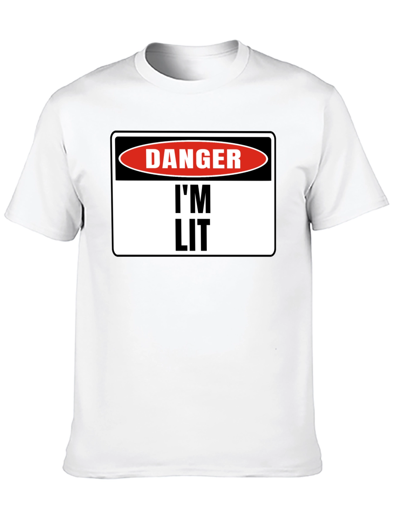Danger Im Lit T-Shirt - Black Graphic Tee