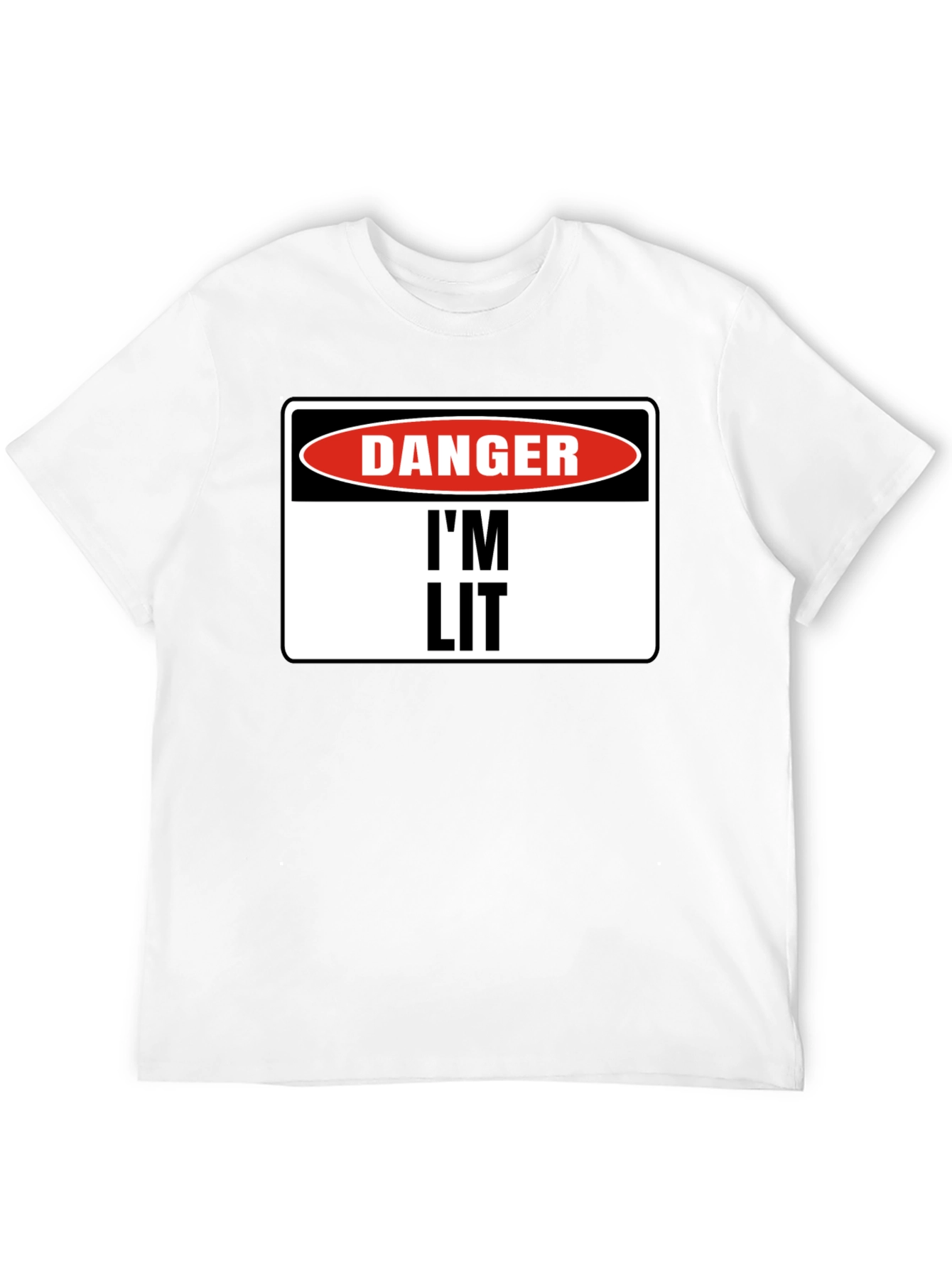 Danger Im Lit T-Shirt - Black Graphic Tee