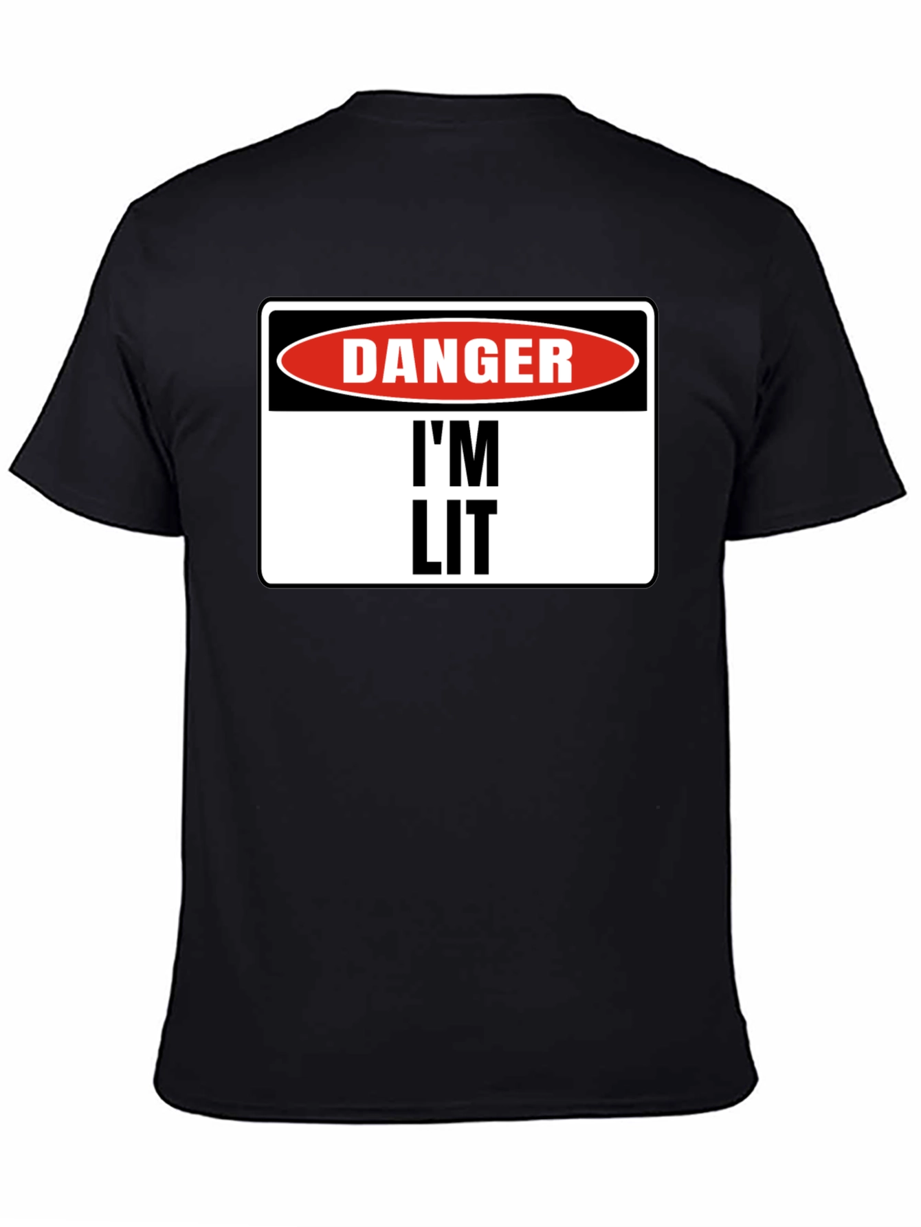 Danger Im Lit T-Shirt - Black Graphic Tee