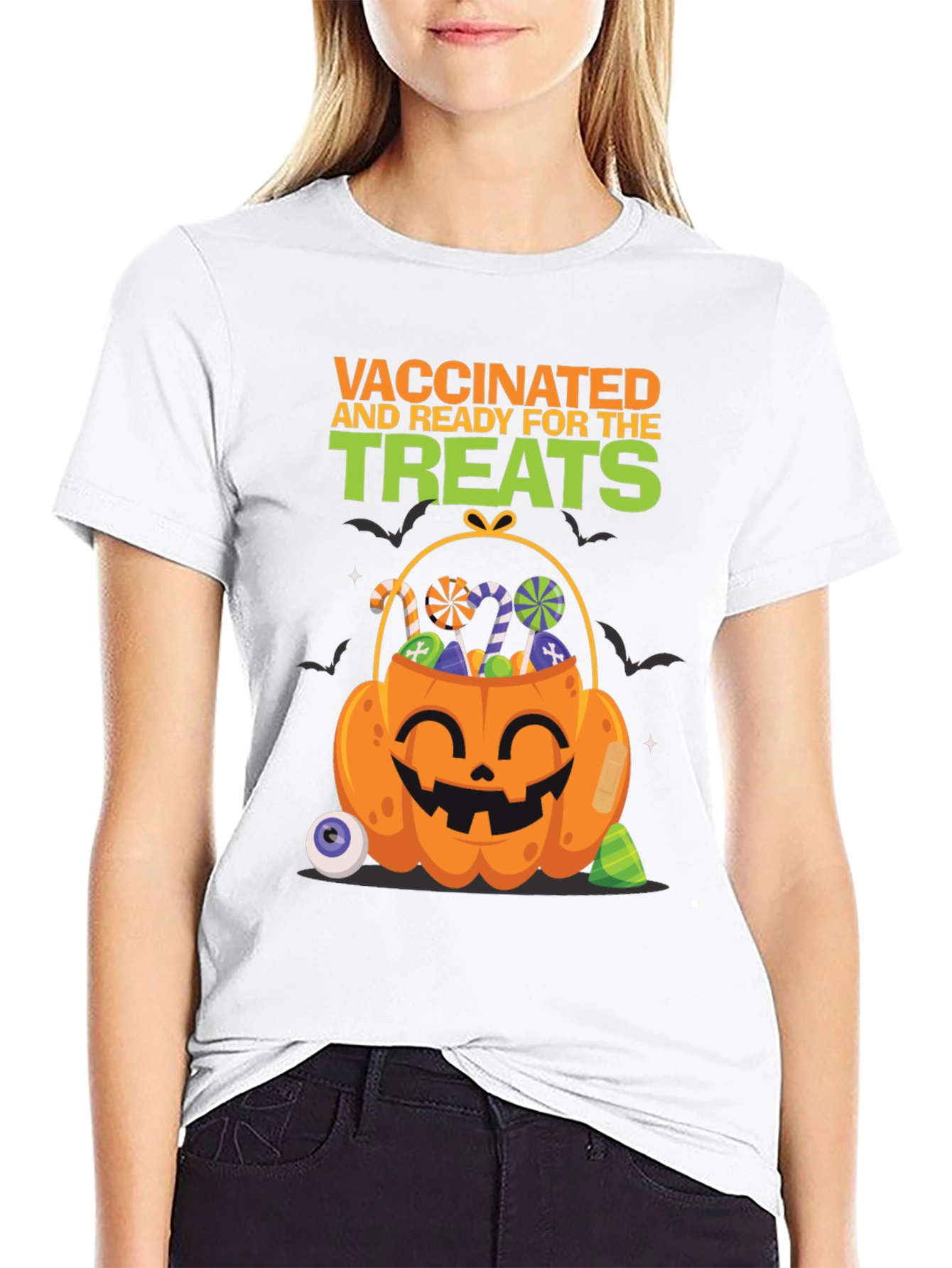 Vaccinated and Ready for the Treats Halloween T-Shirt