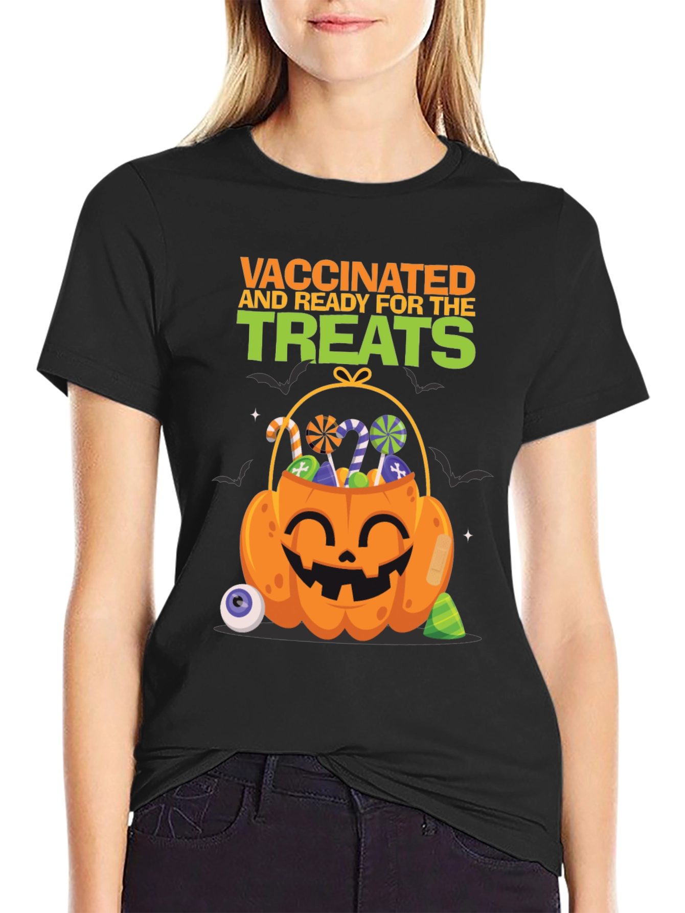 Vaccinated and Ready for the Treats Halloween T-Shirt