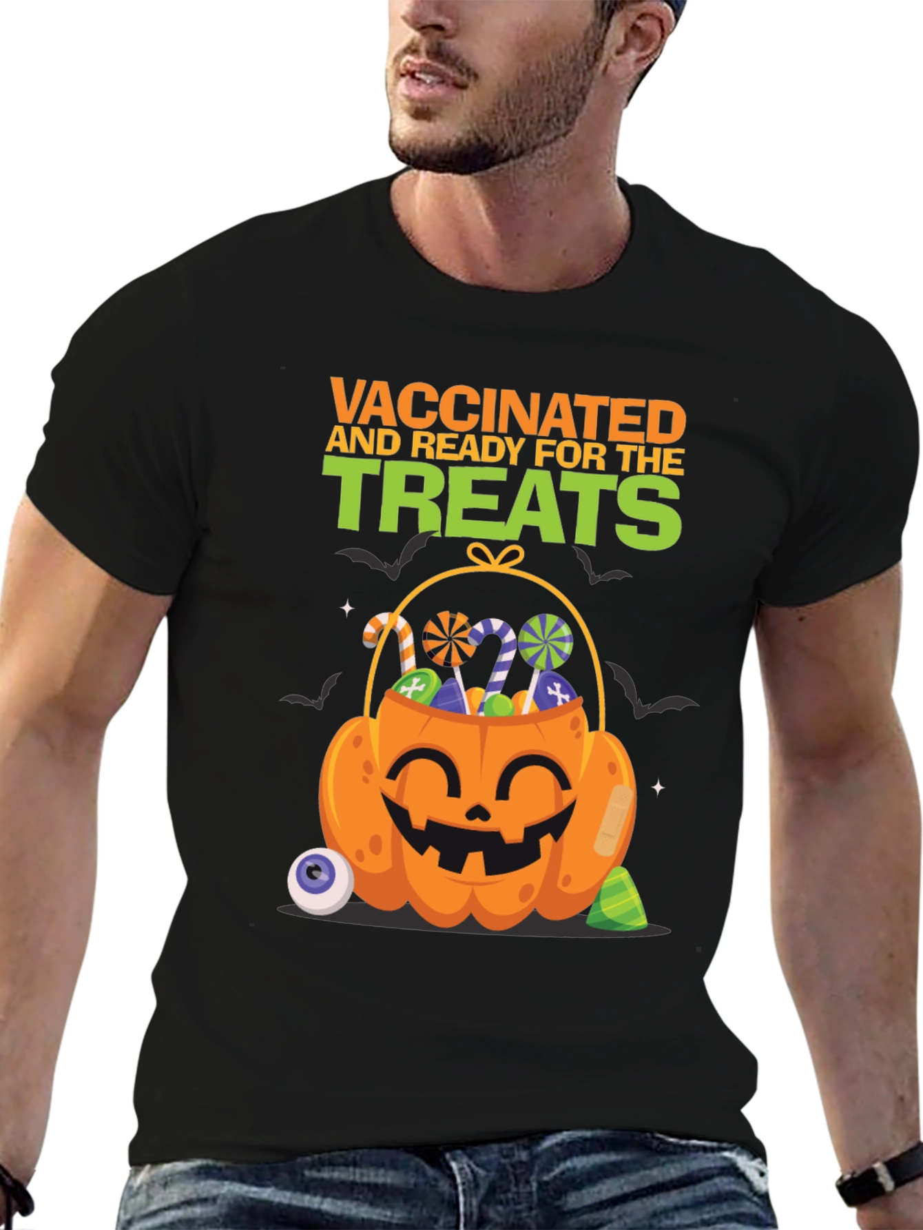Vaccinated and Ready for the Treats Halloween T-Shirt
