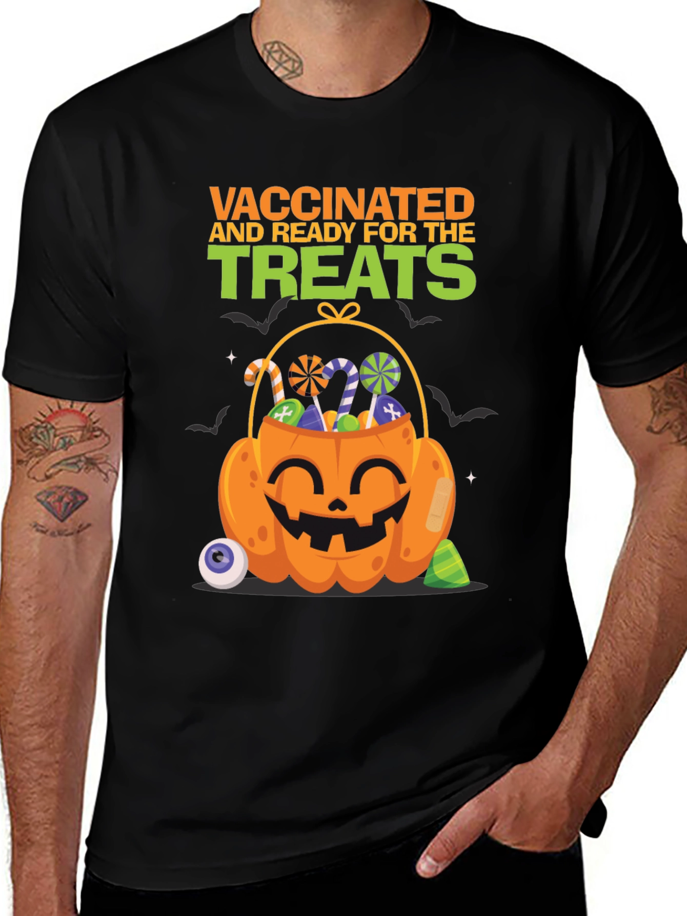 Vaccinated and Ready for the Treats Halloween T-Shirt