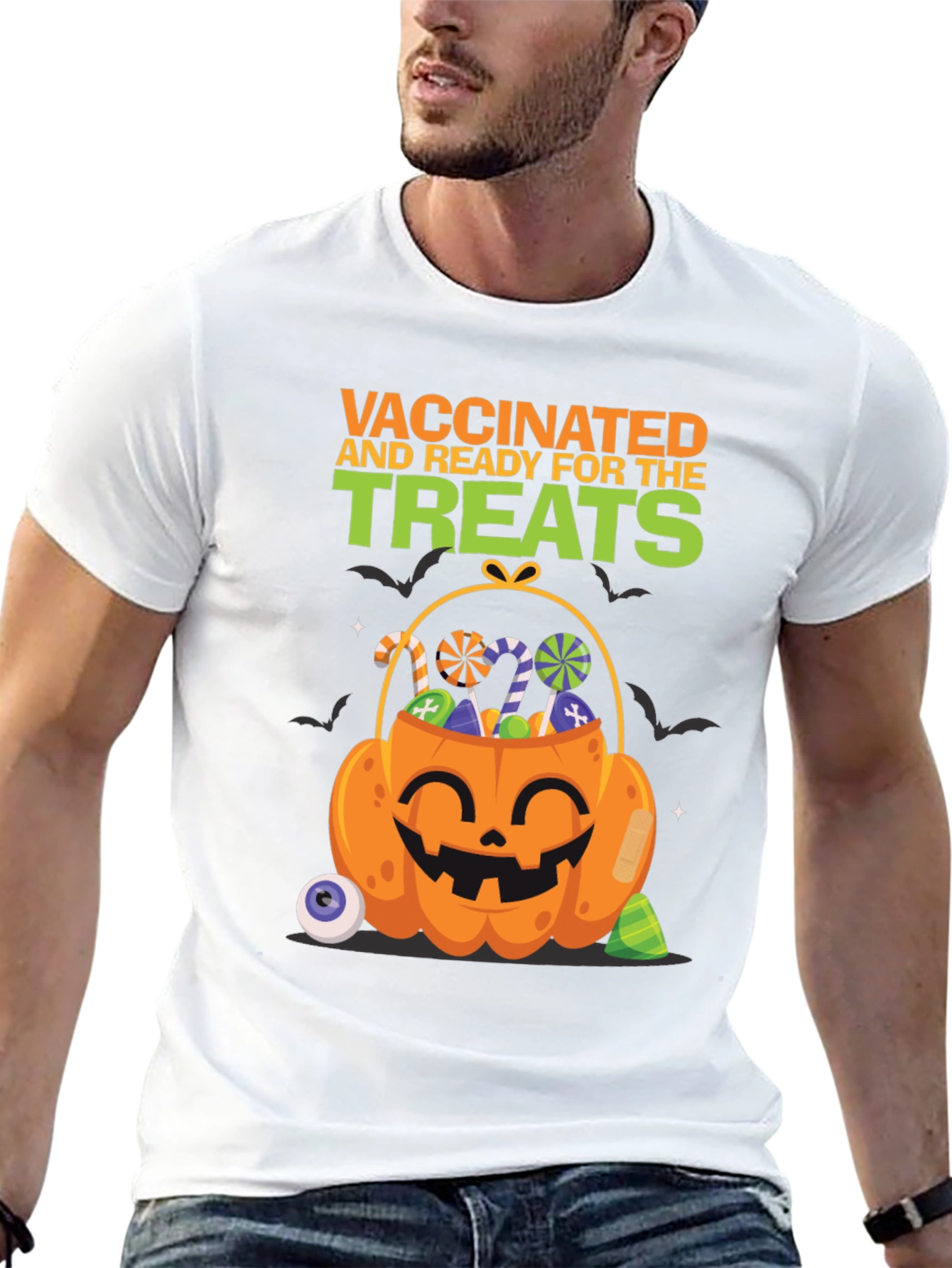 Vaccinated and Ready for the Treats Halloween T-Shirt