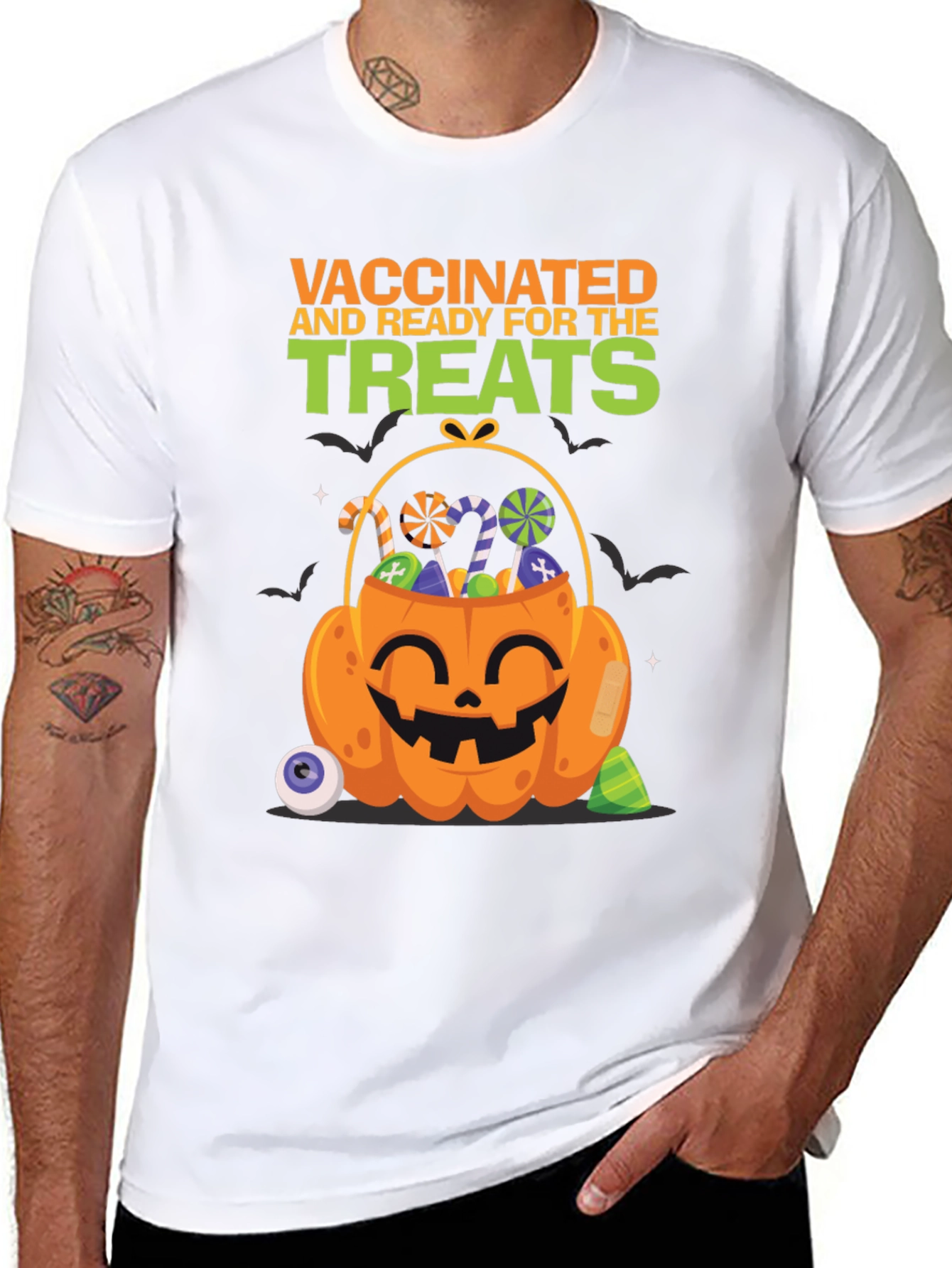 Vaccinated and Ready for the Treats Halloween T-Shirt