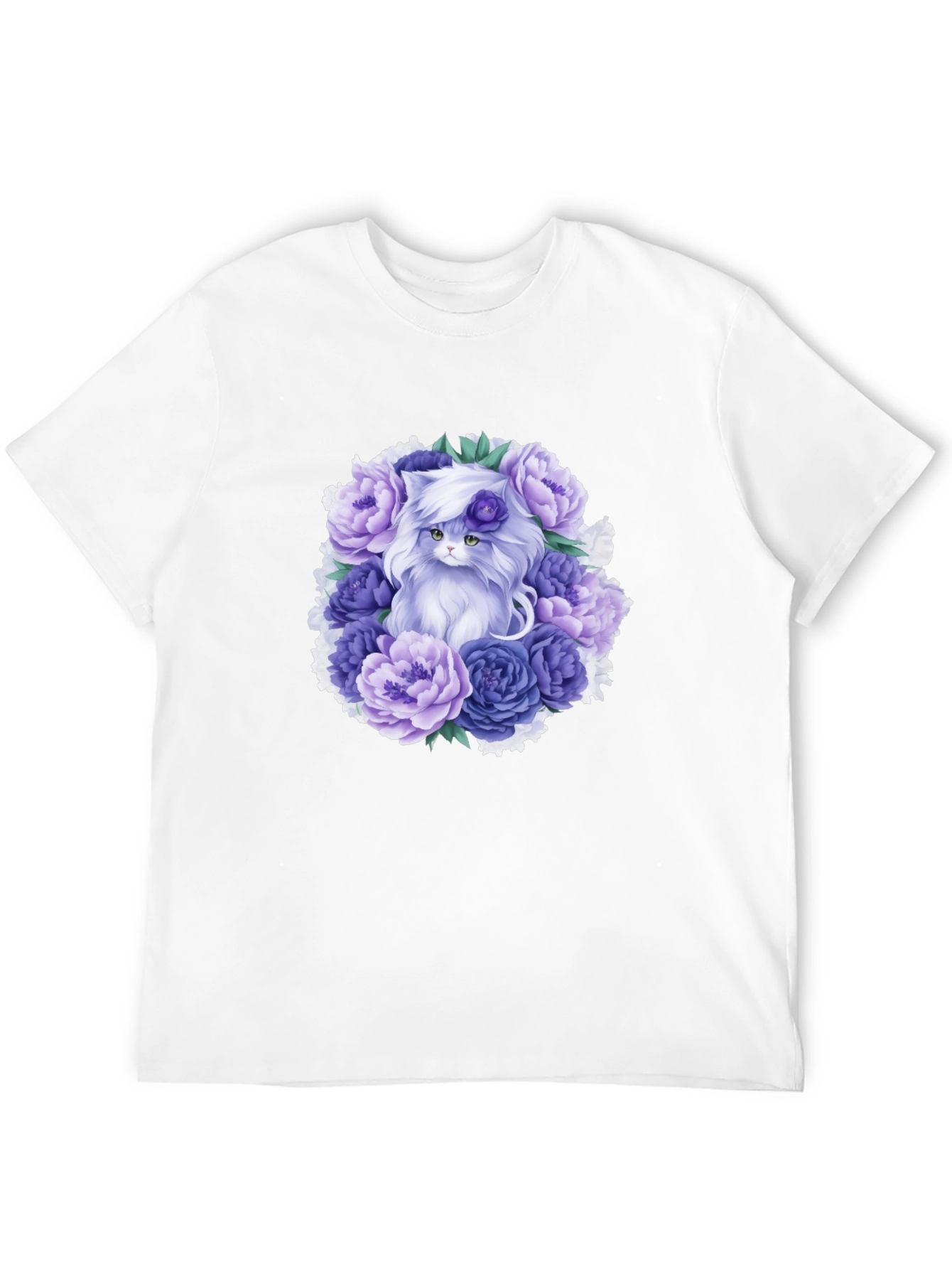 Floral Cat T-Shirt