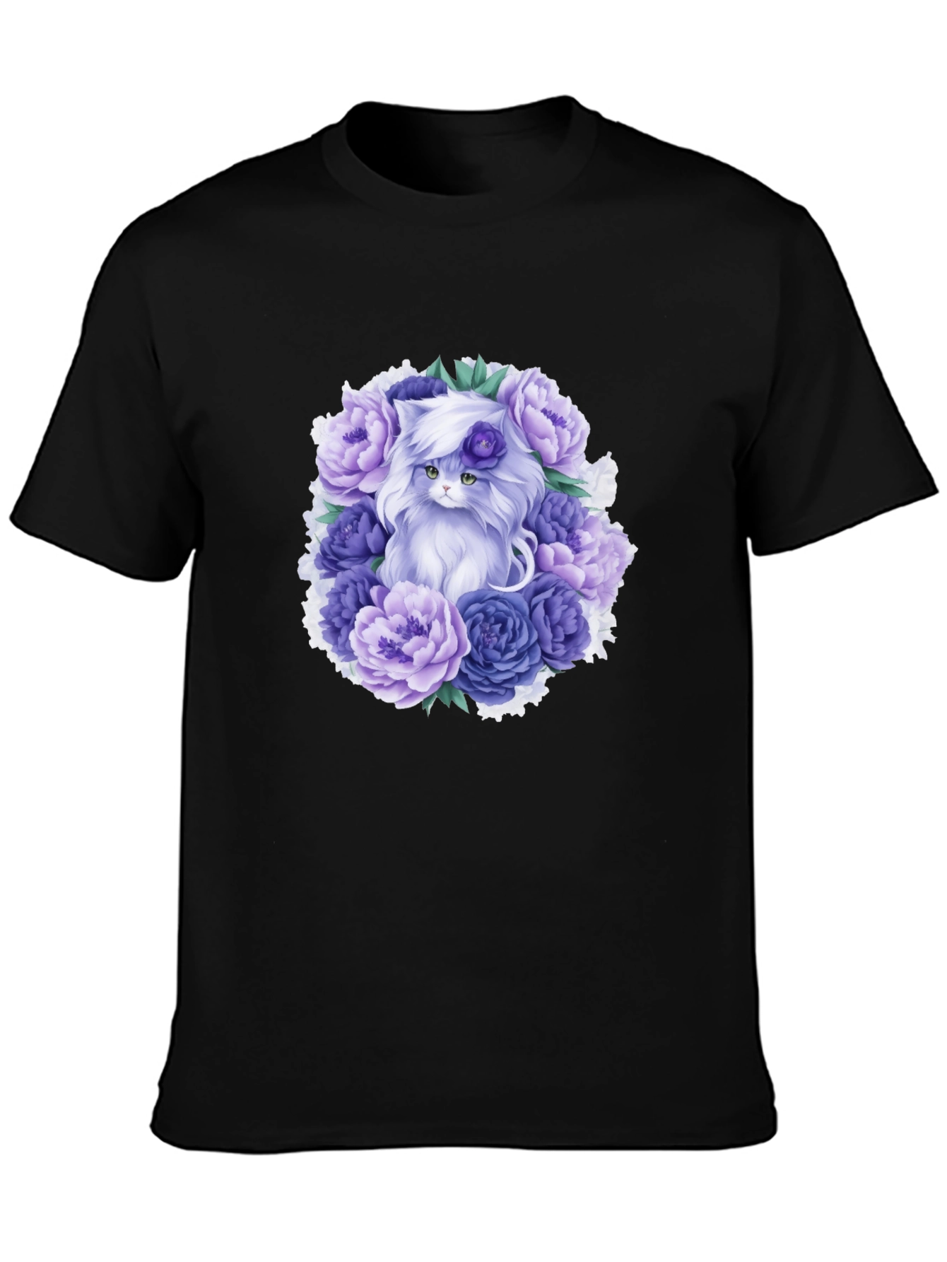 Floral Cat T-Shirt