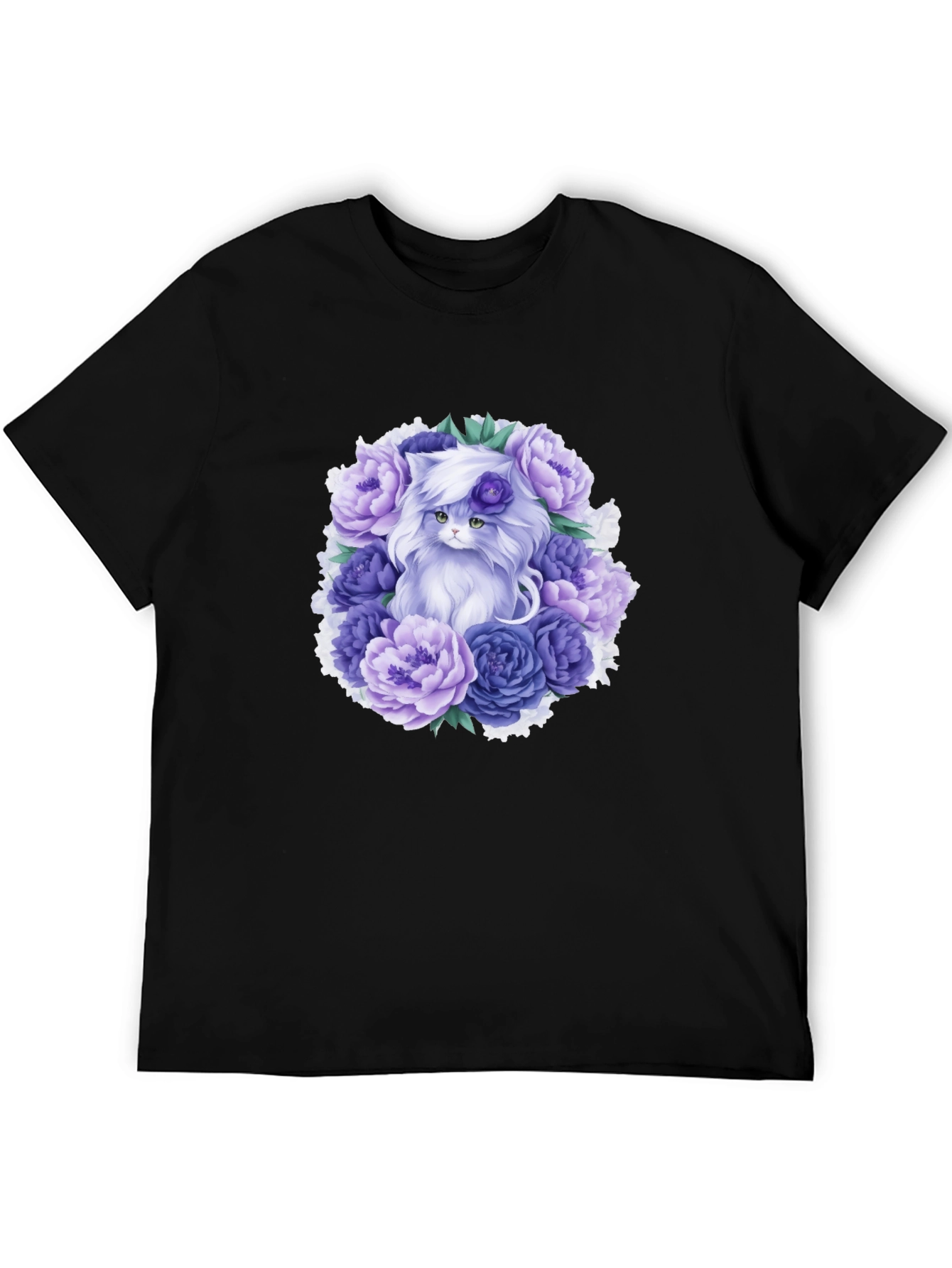 Floral Cat T-Shirt
