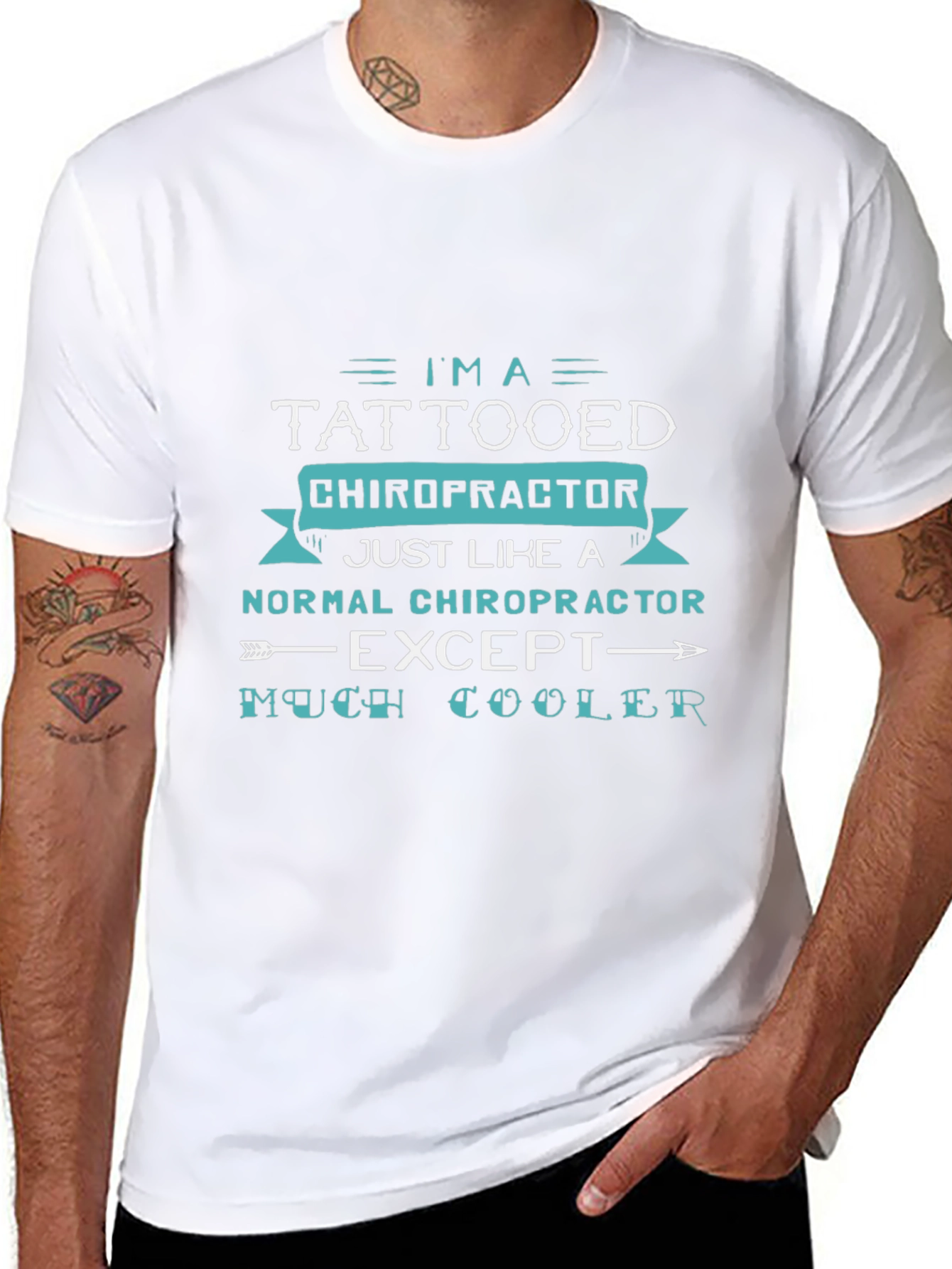 Tattooed Chiropractor Tee - Cool & Unique Gift