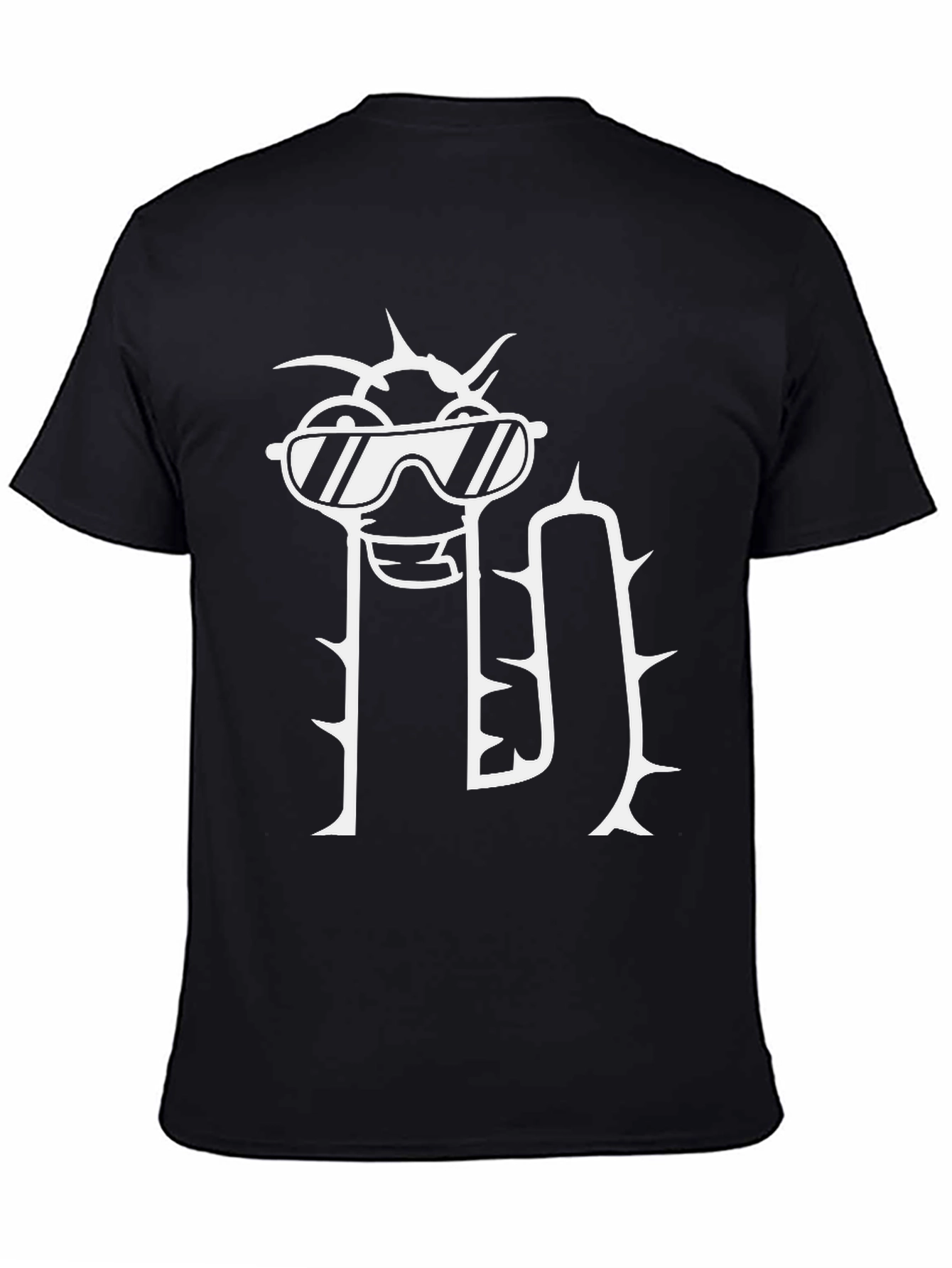 Cool Cactus Graphic T-Shirt - Mens Black Tee