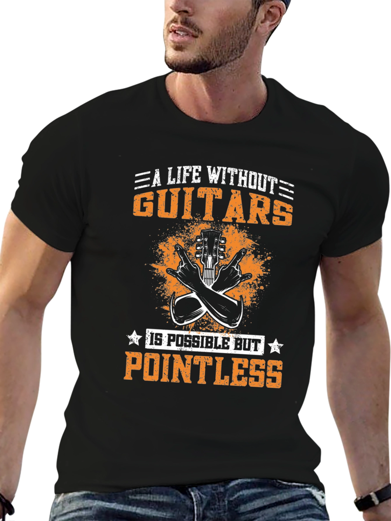 Guitar Lover T-Shirt - A Life Without Guitars
