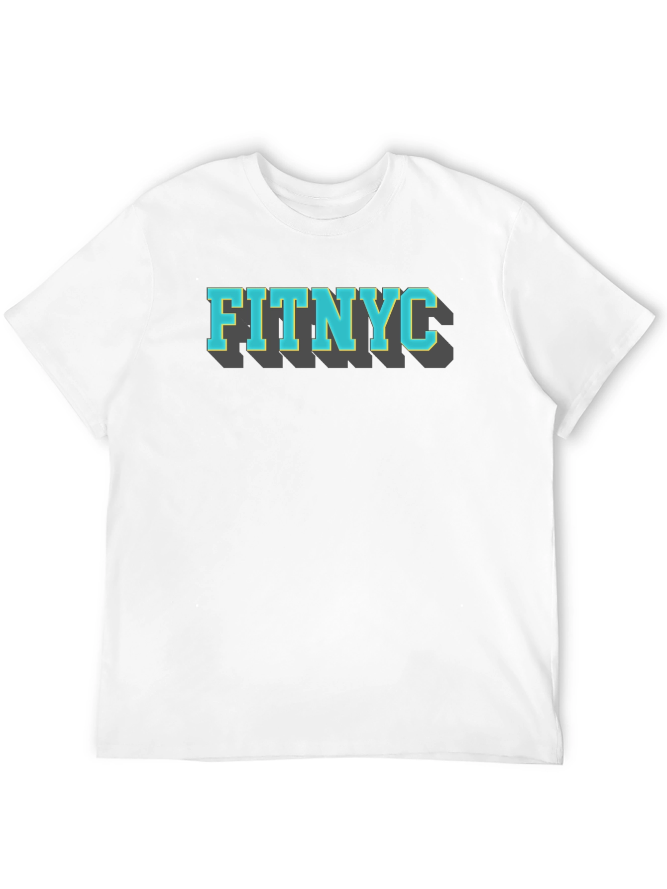 FITNYC Graphic Tee - Black Cotton T-Shirt