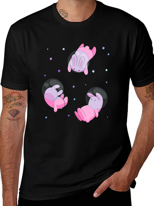 Cosmic Bunny T-Shirt - Black