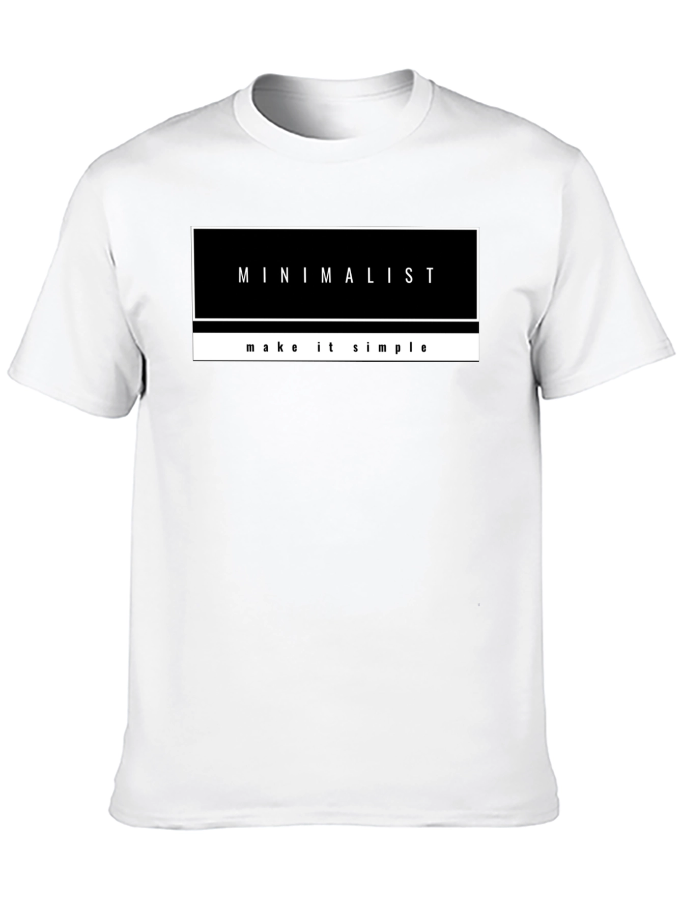 Minimalist Graphic Print Black T-Shirt