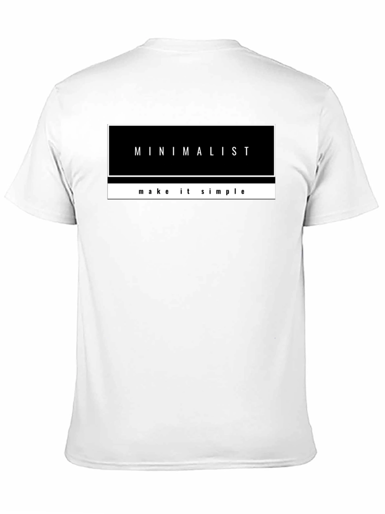 Minimalist Graphic Print Black T-Shirt