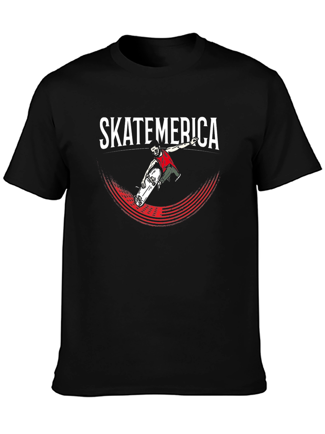 SkateAmerica Graphic T-Shirt Black