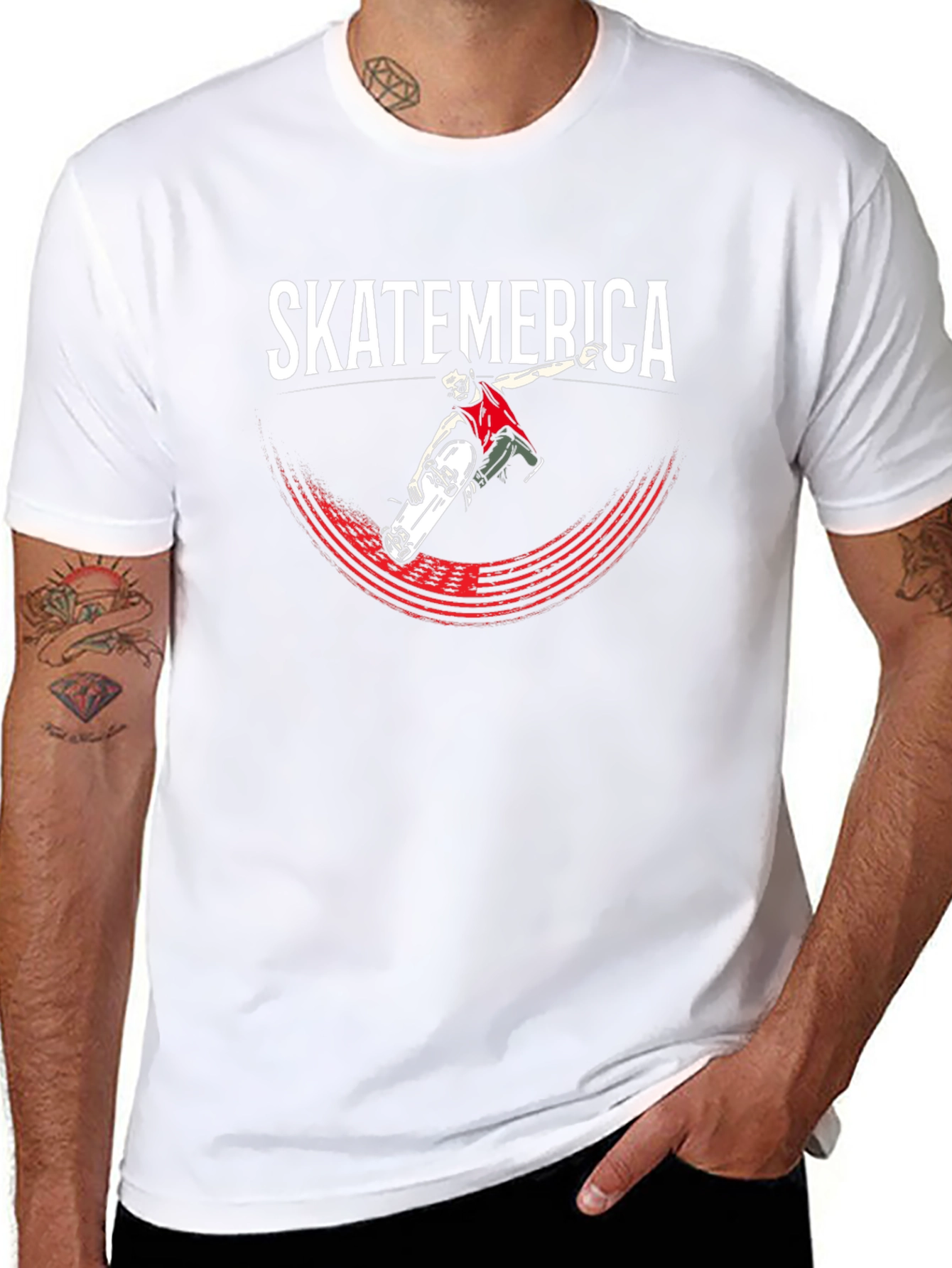 SkateAmerica Graphic T-Shirt Black