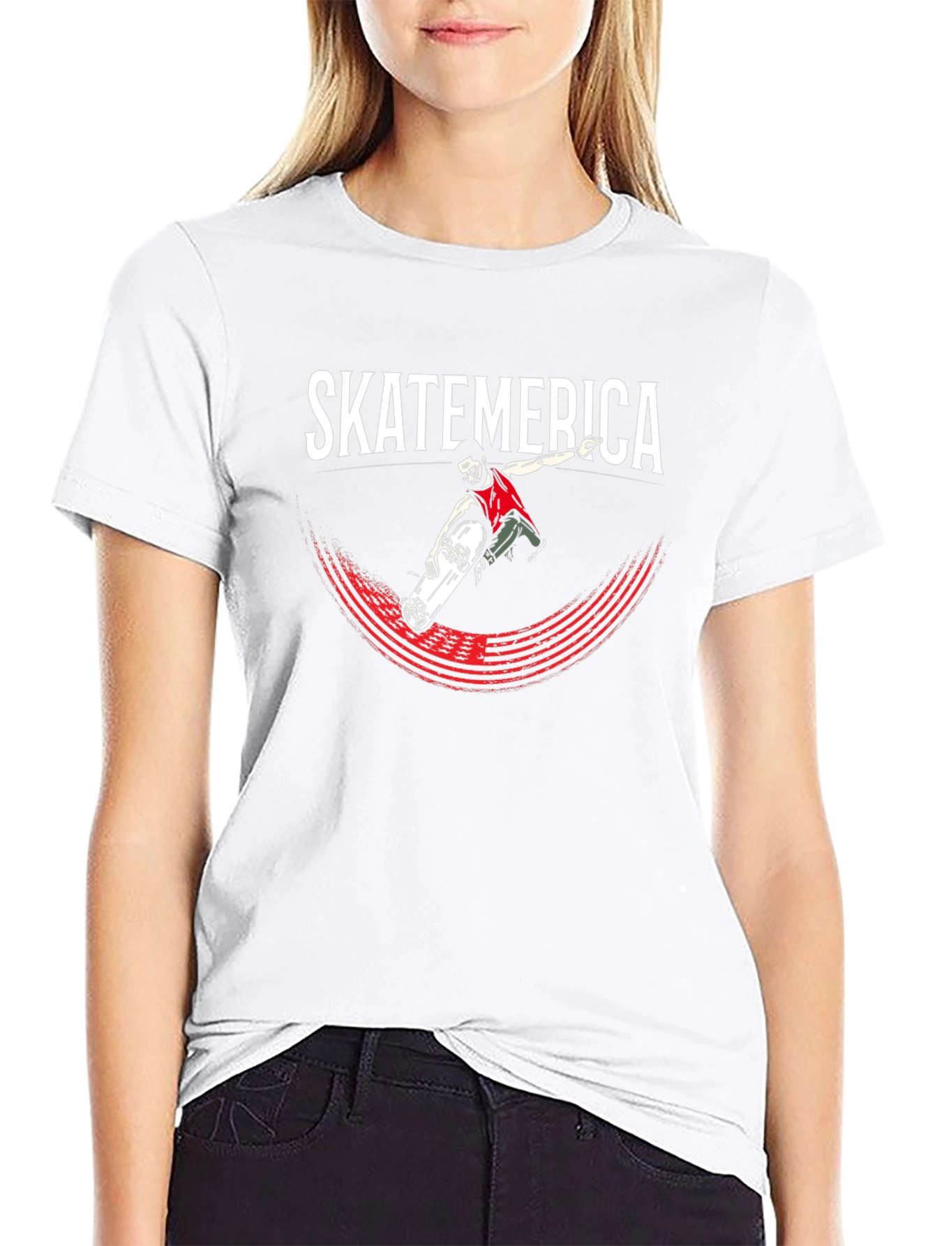 SkateAmerica Graphic T-Shirt Black