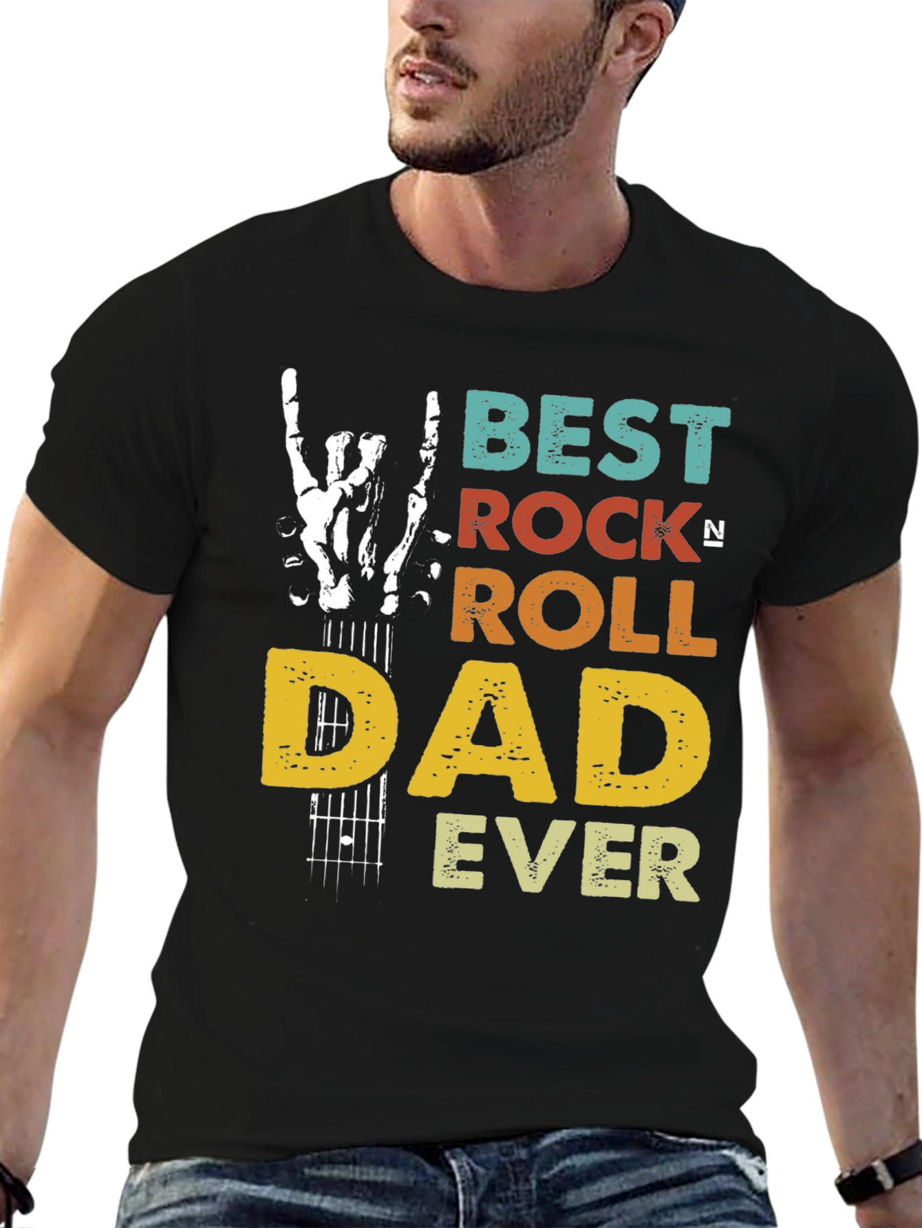 Best Rock Roll Dad Ever T-Shirt