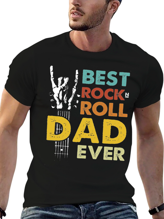 Best Rock Roll Dad Ever T-Shirt