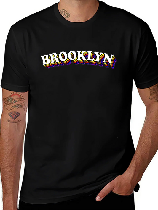 Brooklyn Retro Graphic Tee - Black