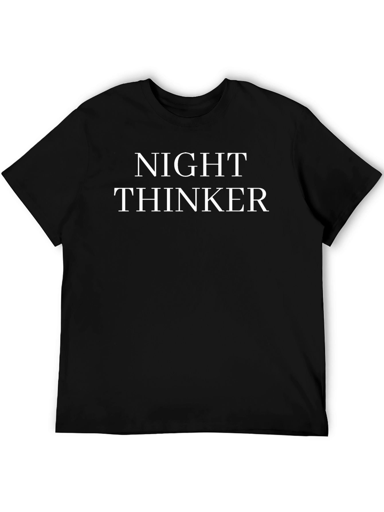 Night Thinker Black T-Shirt
