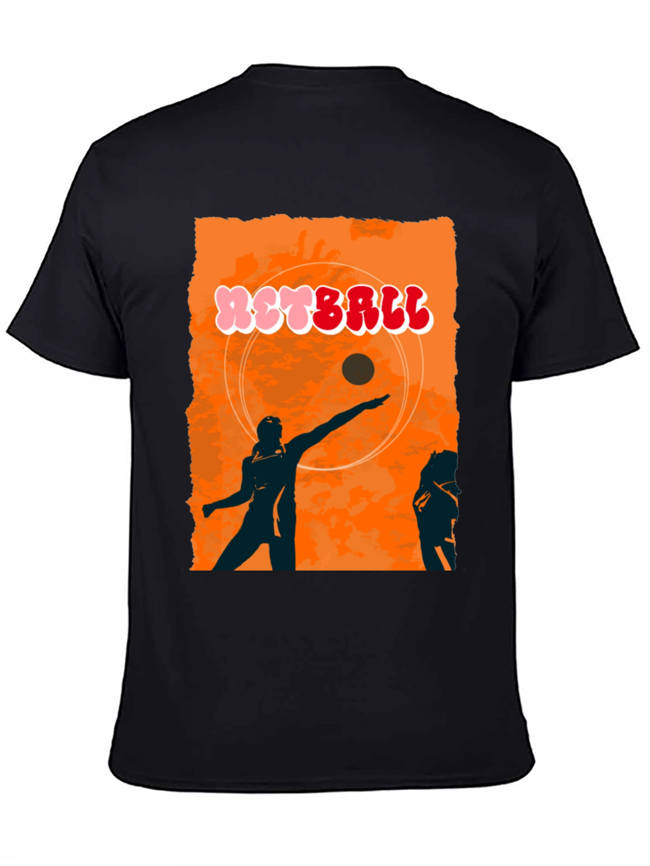 Retro Netball Graphic T-Shirt