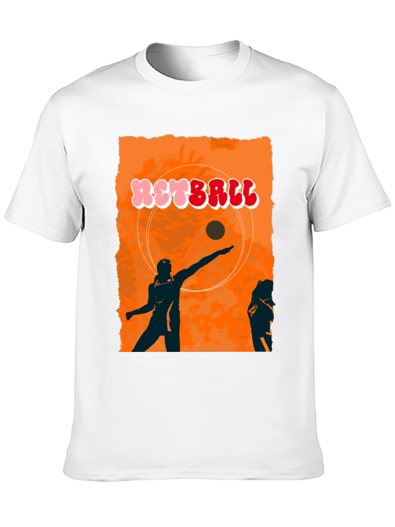 Retro Netball Graphic T-Shirt